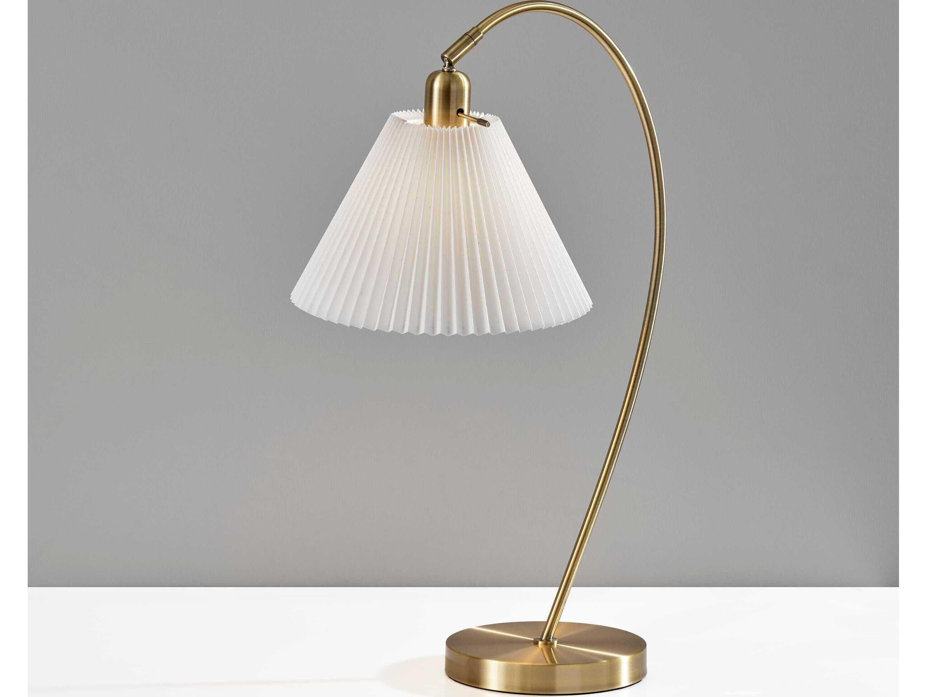 Adesso Delaney Antique Brass Buffet Lamp