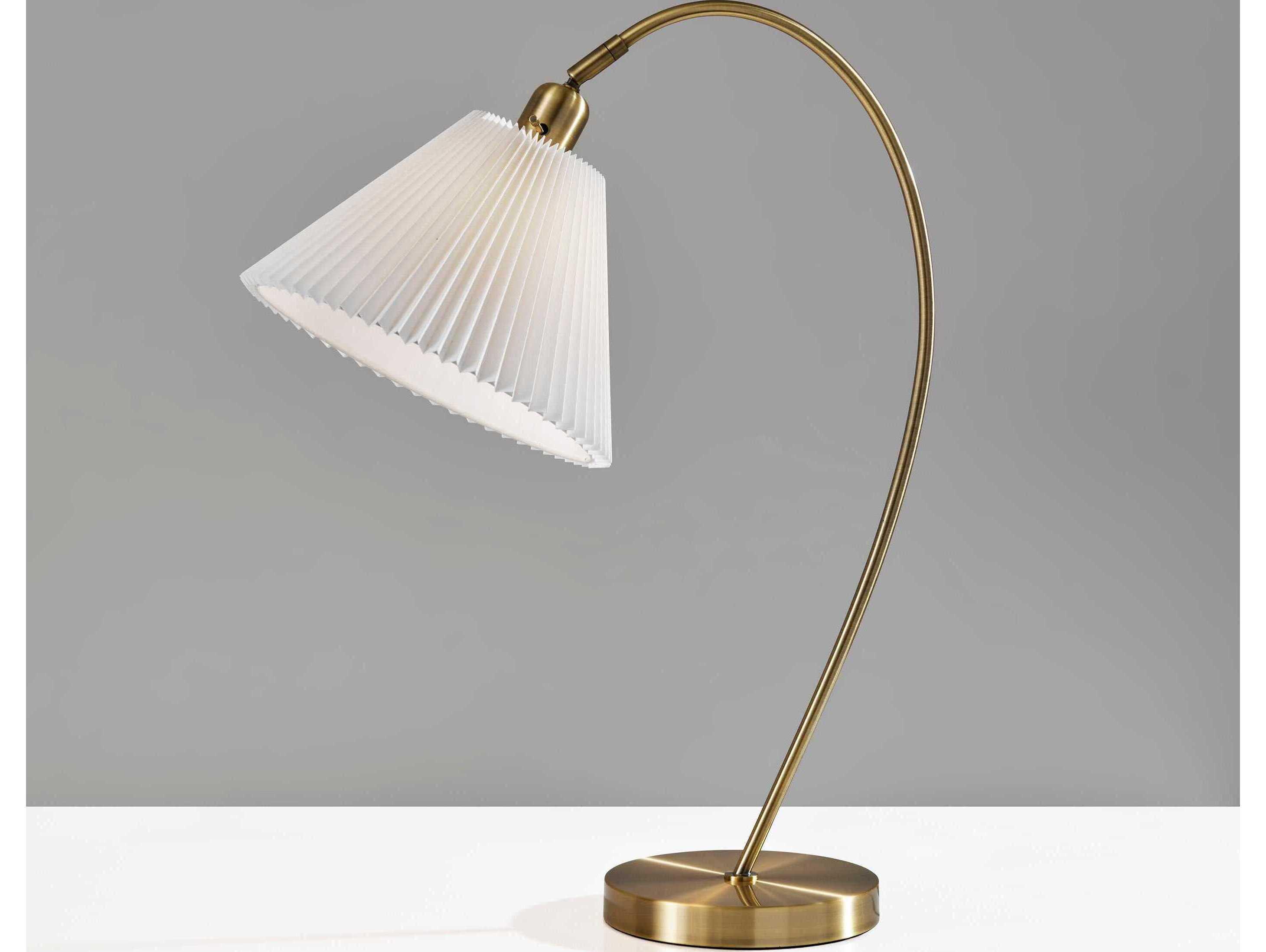 Adesso Delaney Antique Brass Buffet Lamp