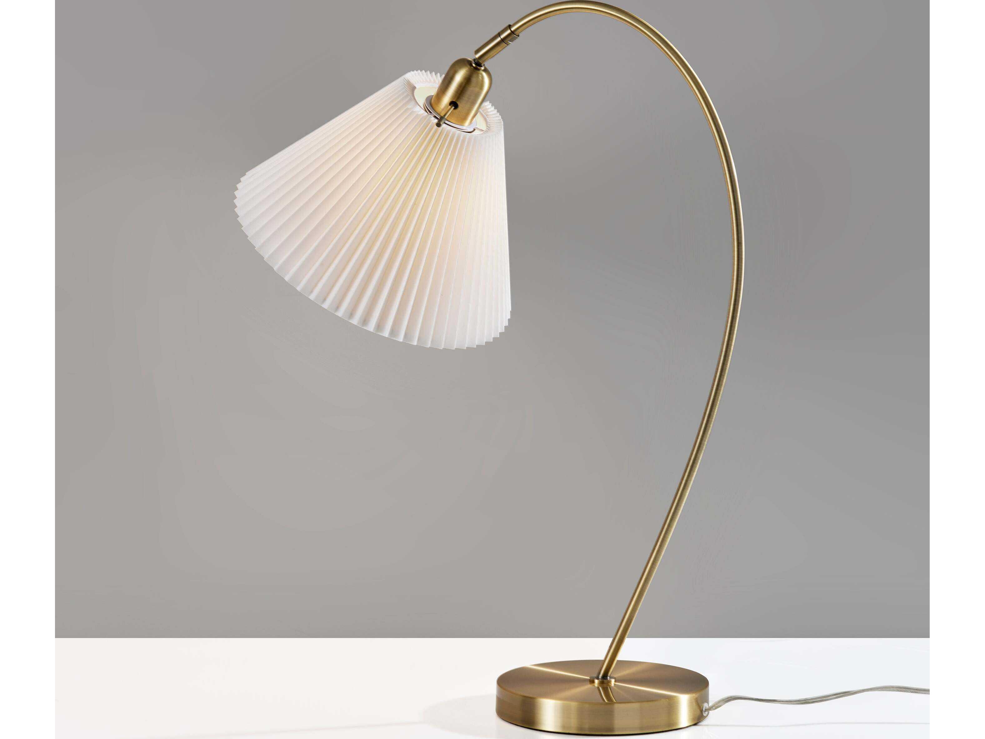 Adesso Delaney Antique Brass Buffet Lamp