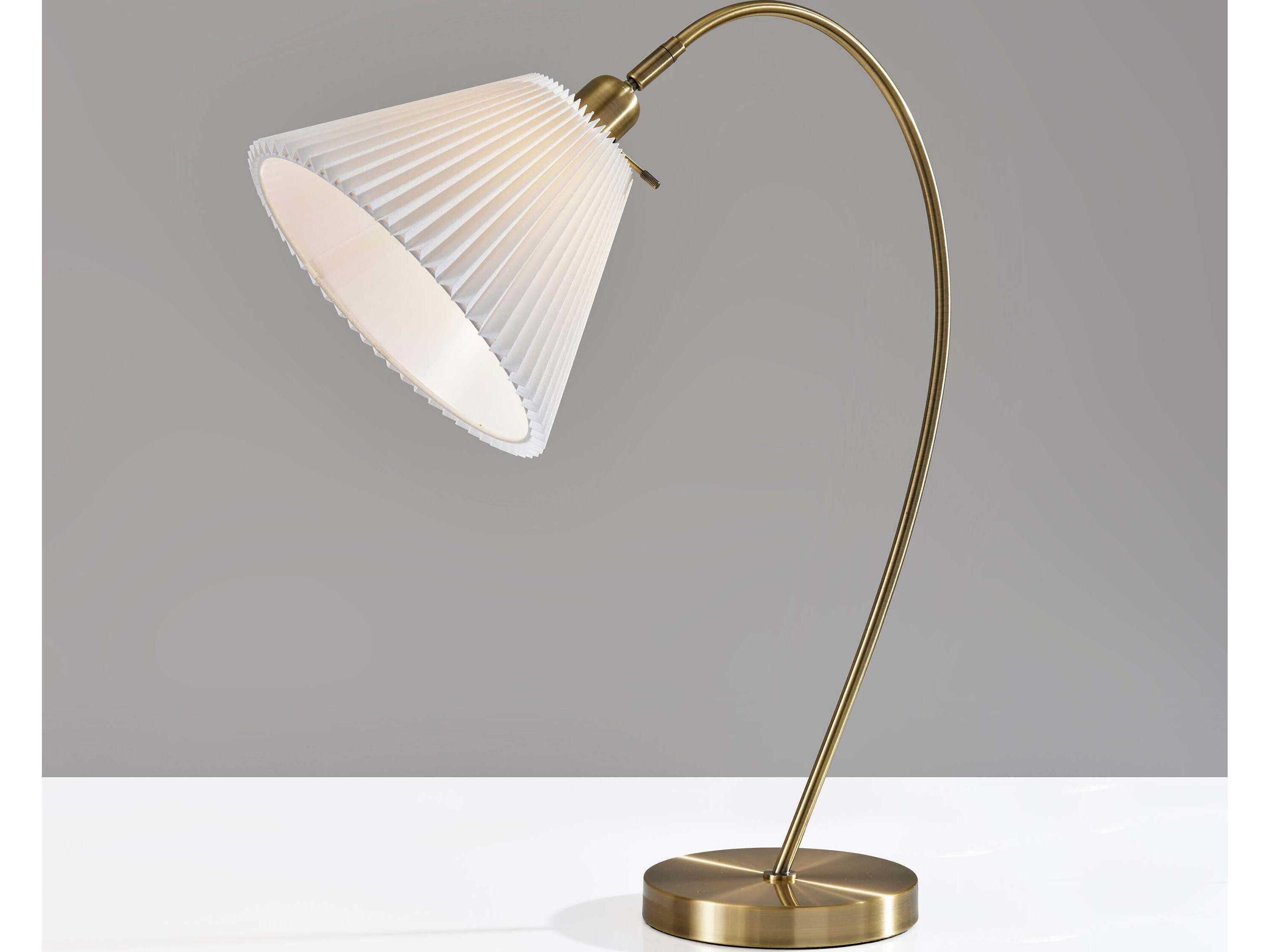 Adesso Delaney Antique Brass Buffet Lamp