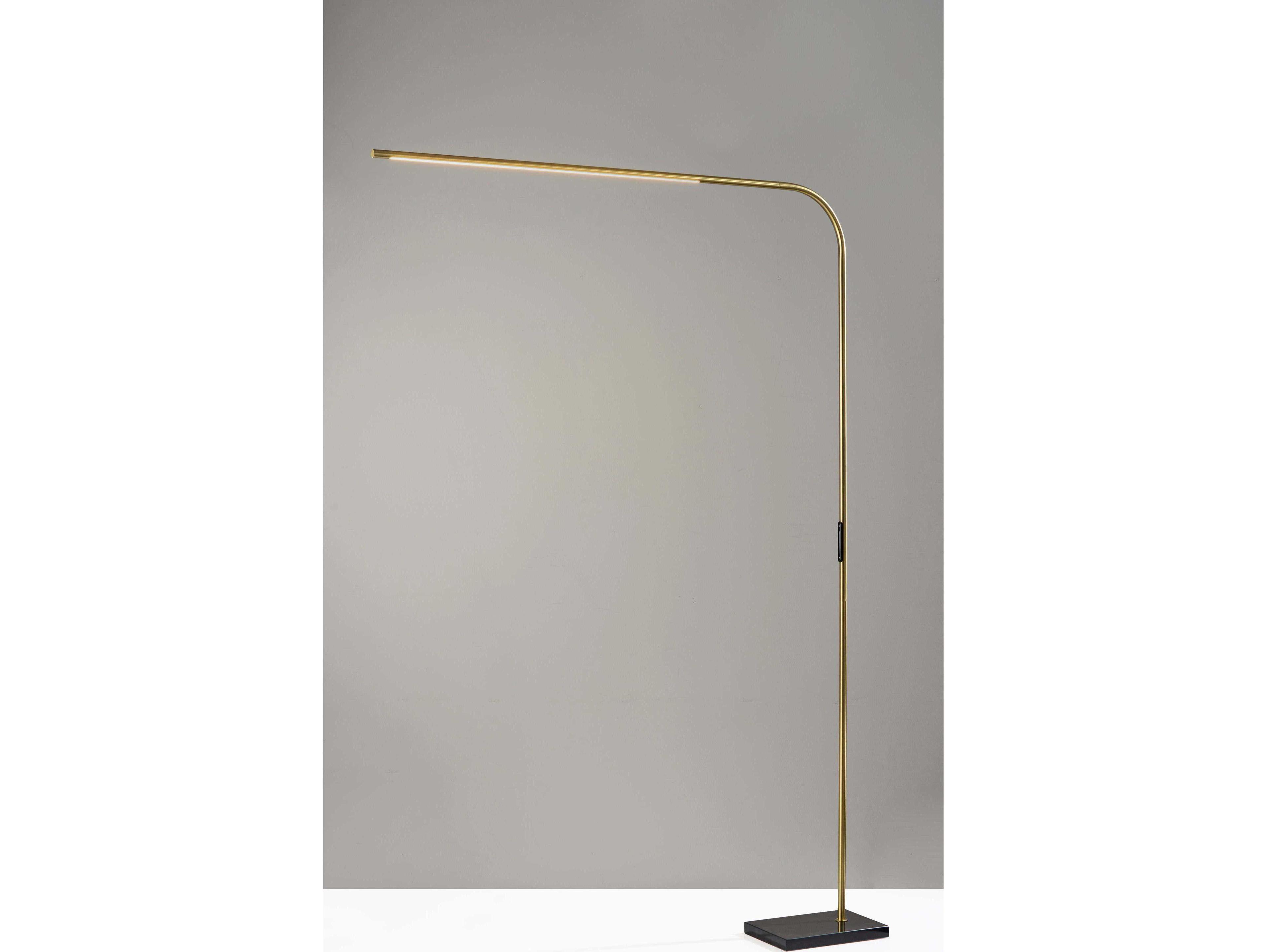 Adesso Cullen Antique Brass Floor Lamp