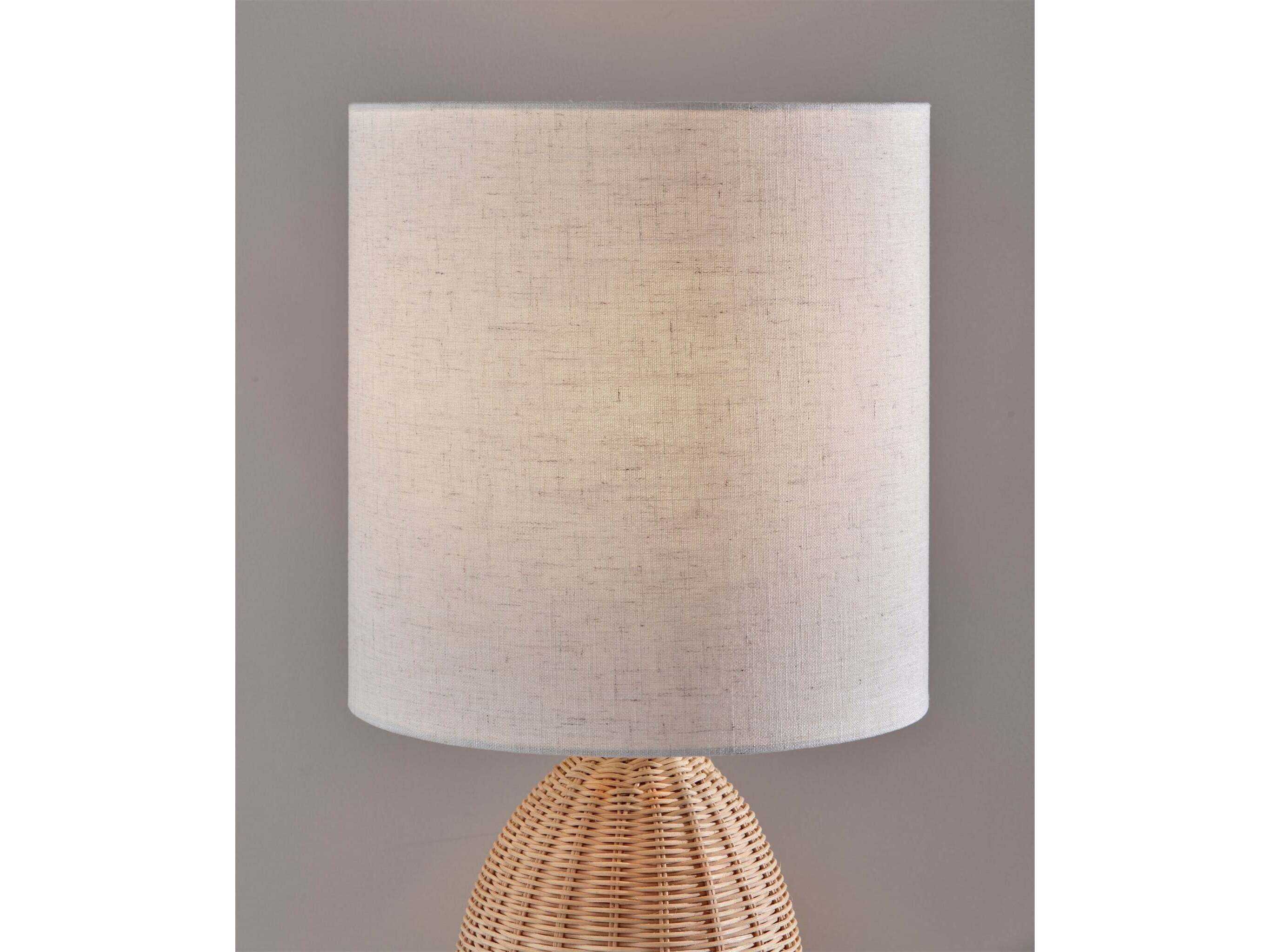 Adesso Bali Light Rattan Brown Table Lamp