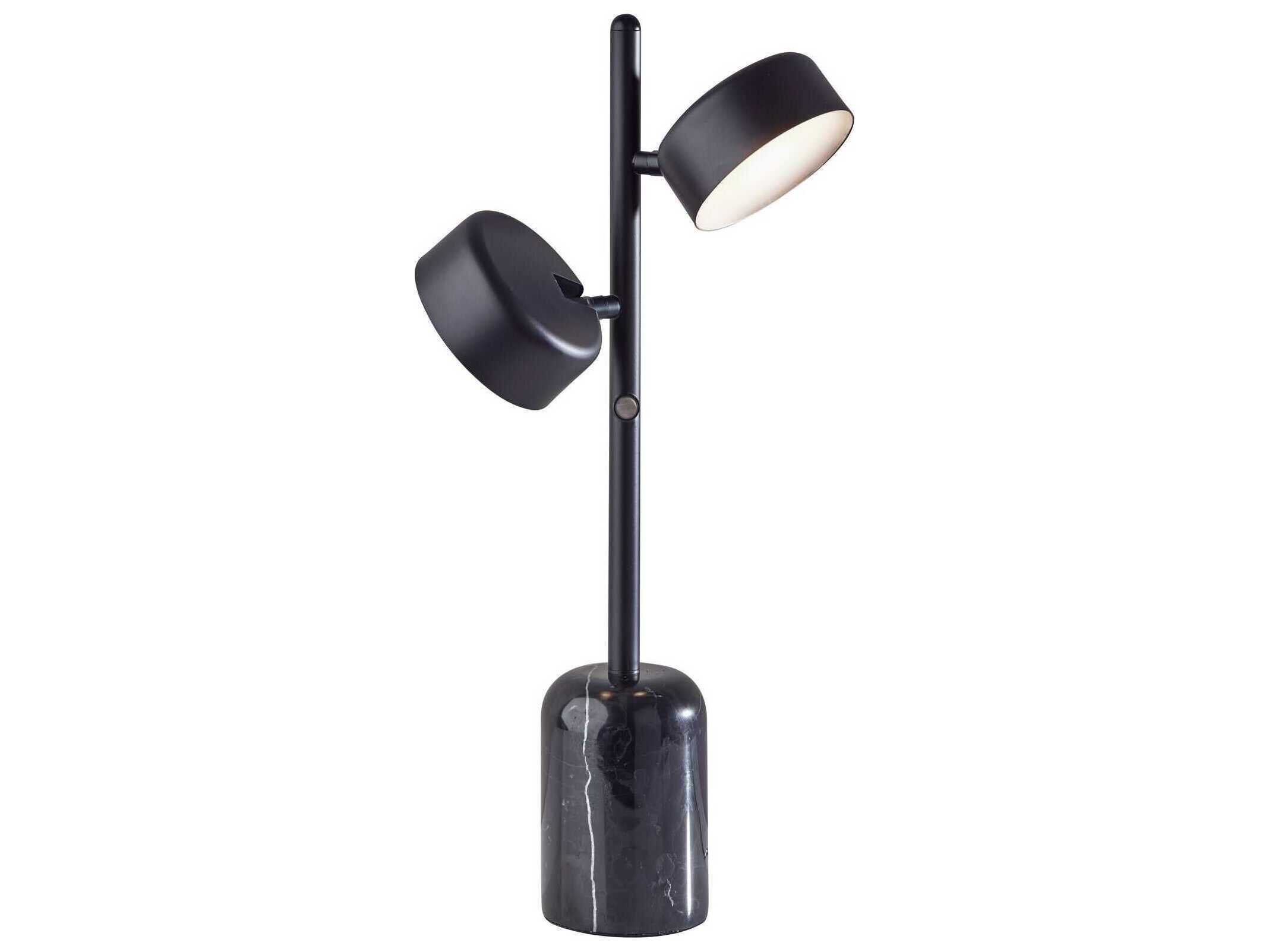 Adesso Bryant Black Metal Table Lamp