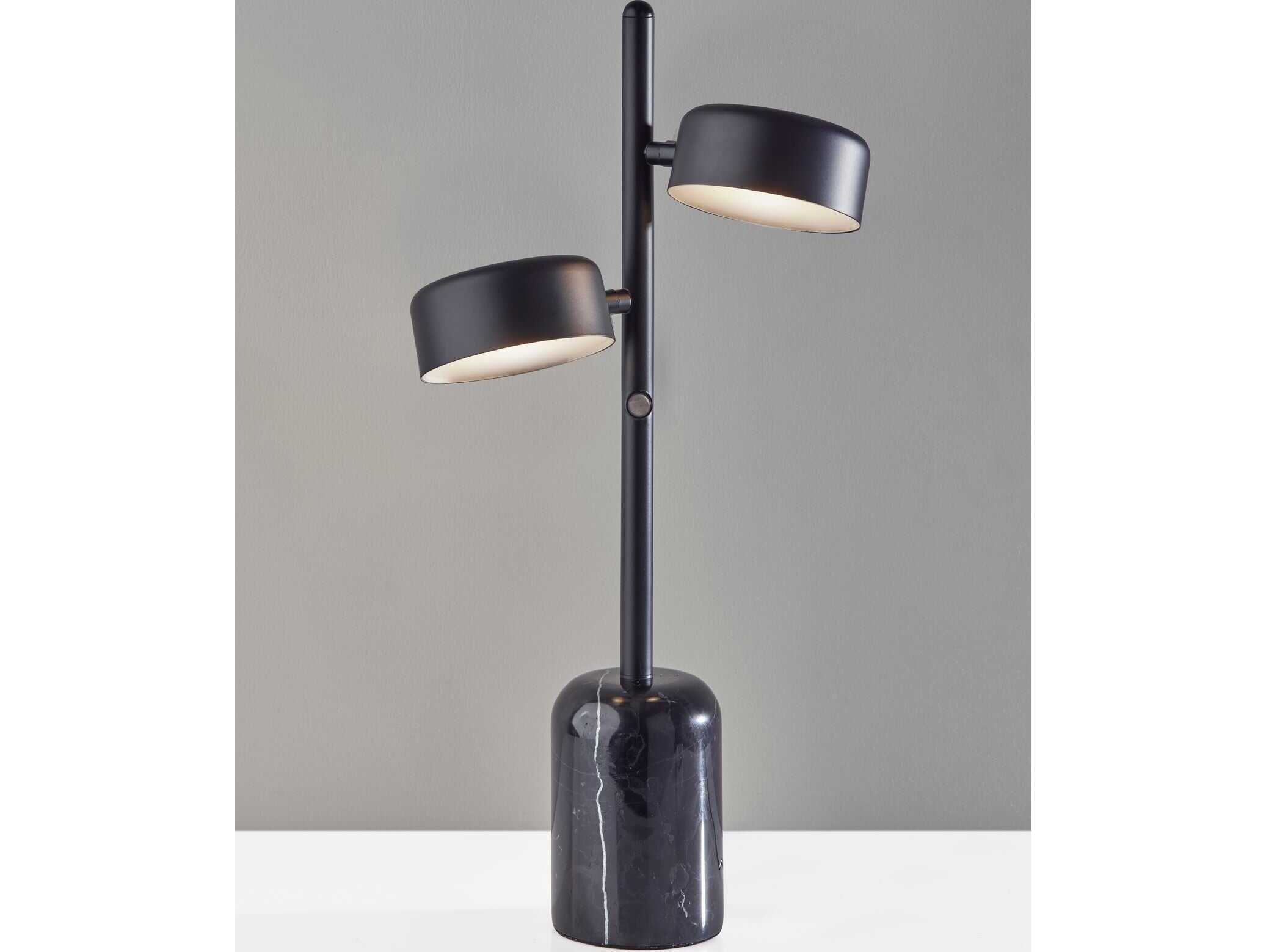 Adesso Bryant Black Metal Table Lamp