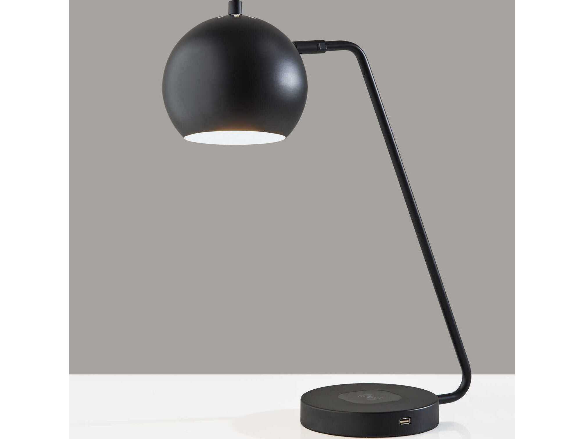 Adesso Emerson Black Painted Metal Desk Lamp