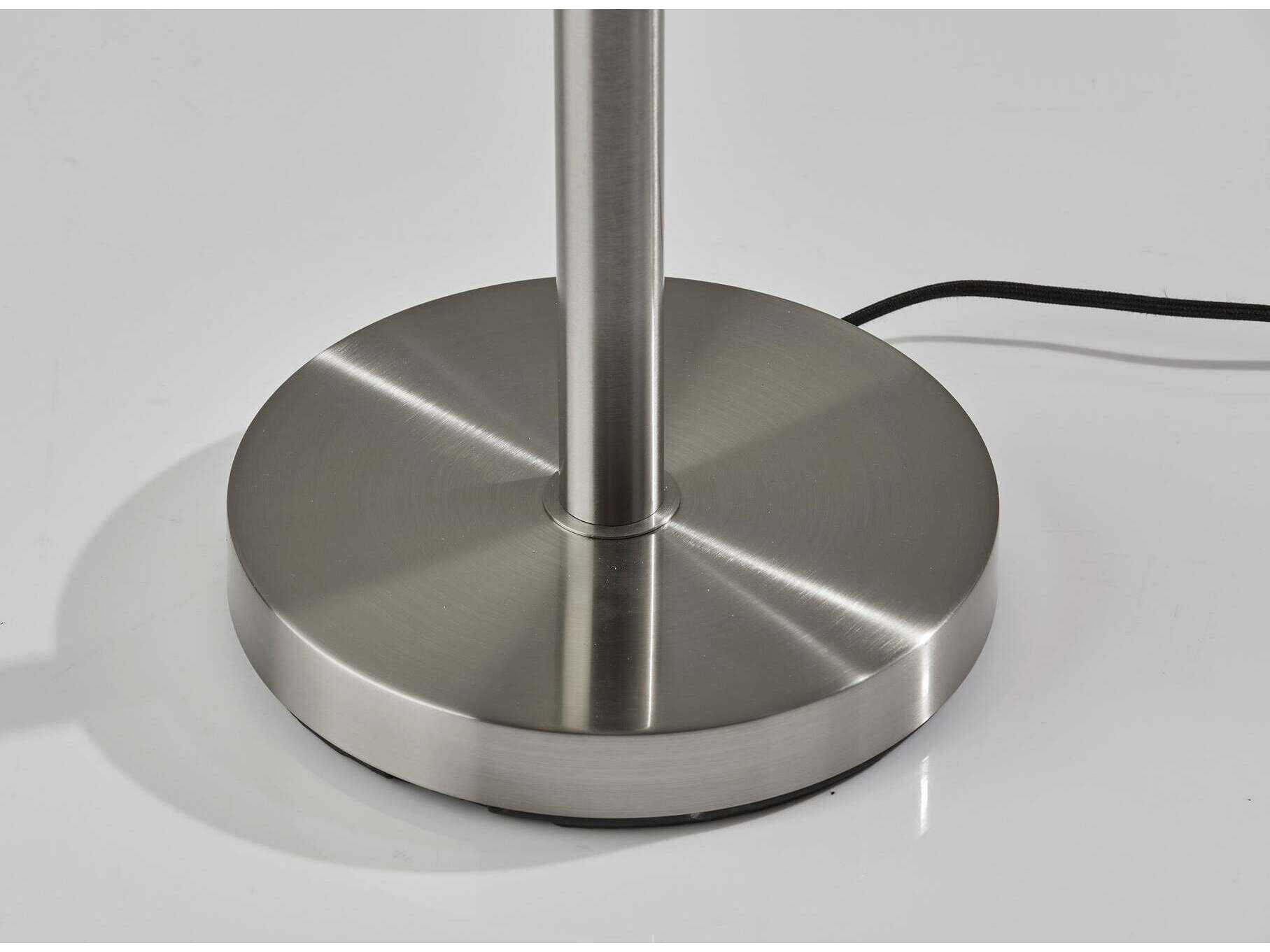 Adesso Emerson Brushed Steel Floor Lamp