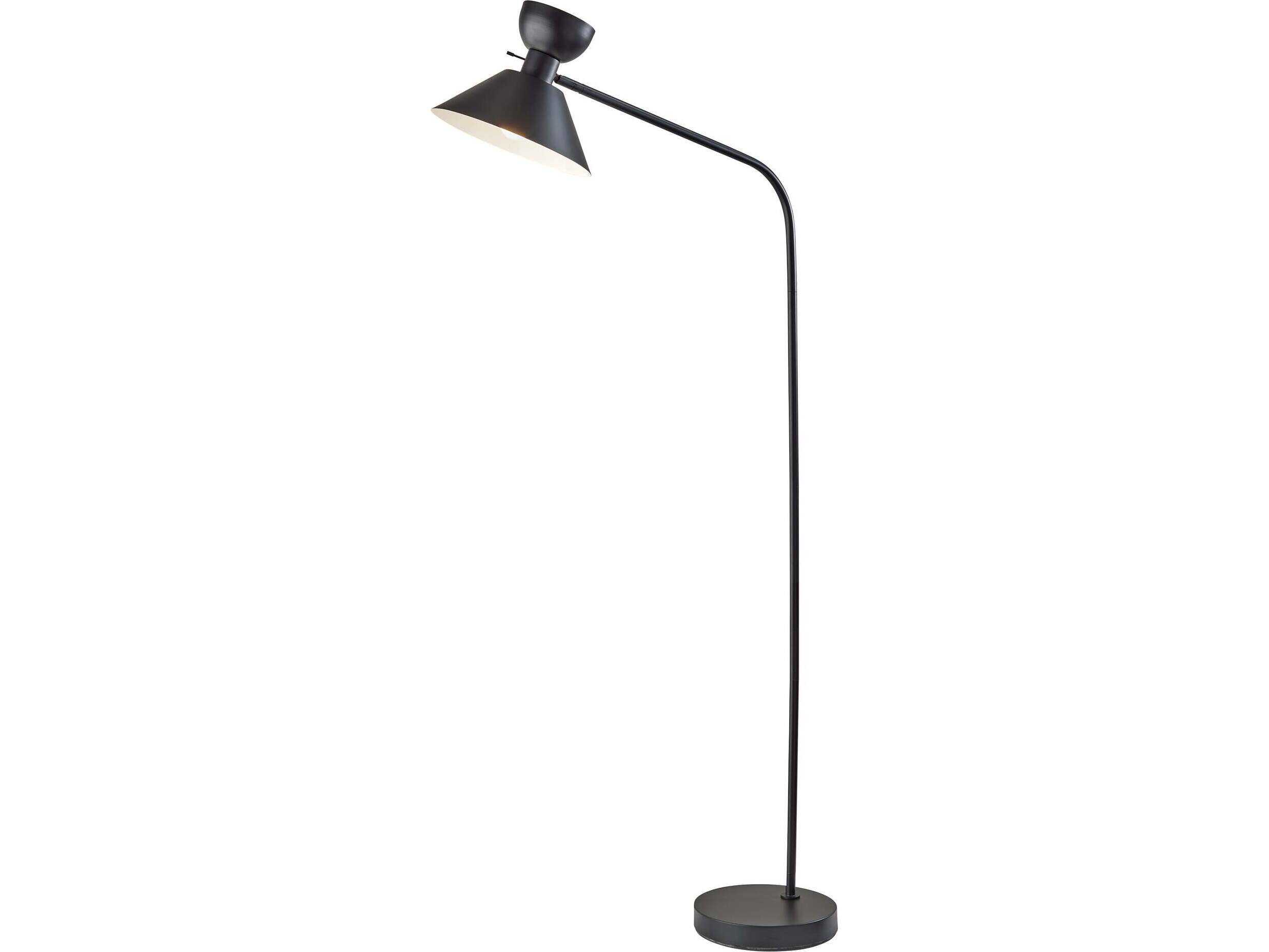 Adesso Duke Black Floor Lamp