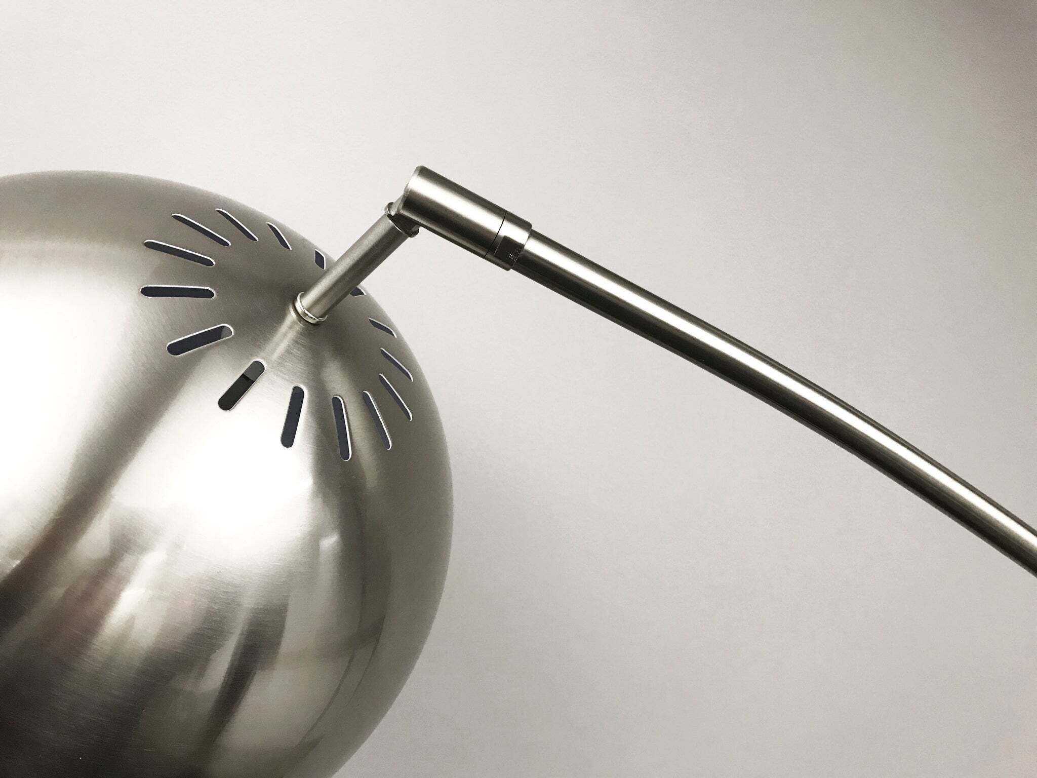 Adesso Astoria Brushed Steel Silver Floor Lamp