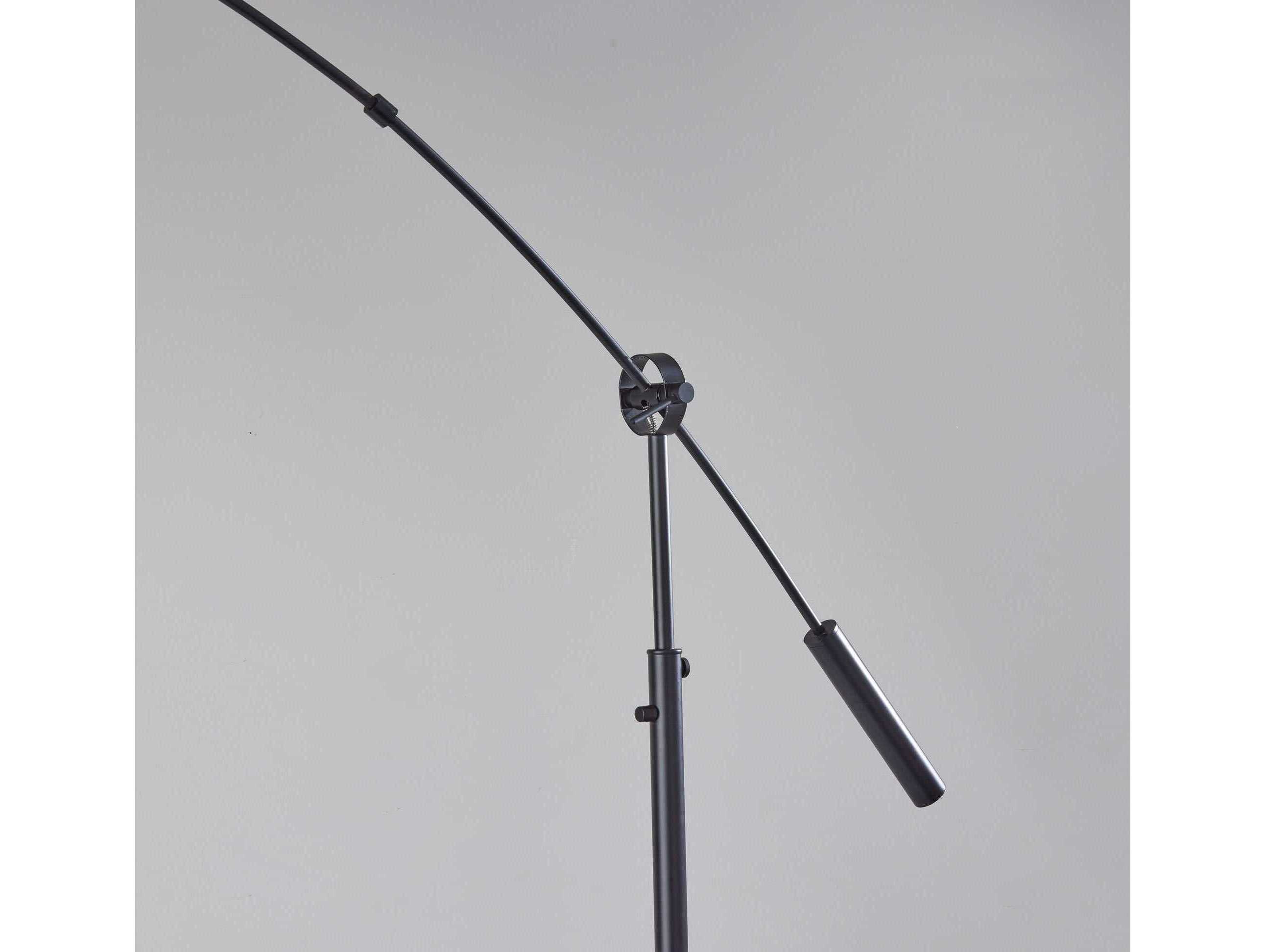 Adesso Adler Black Floor Lamp