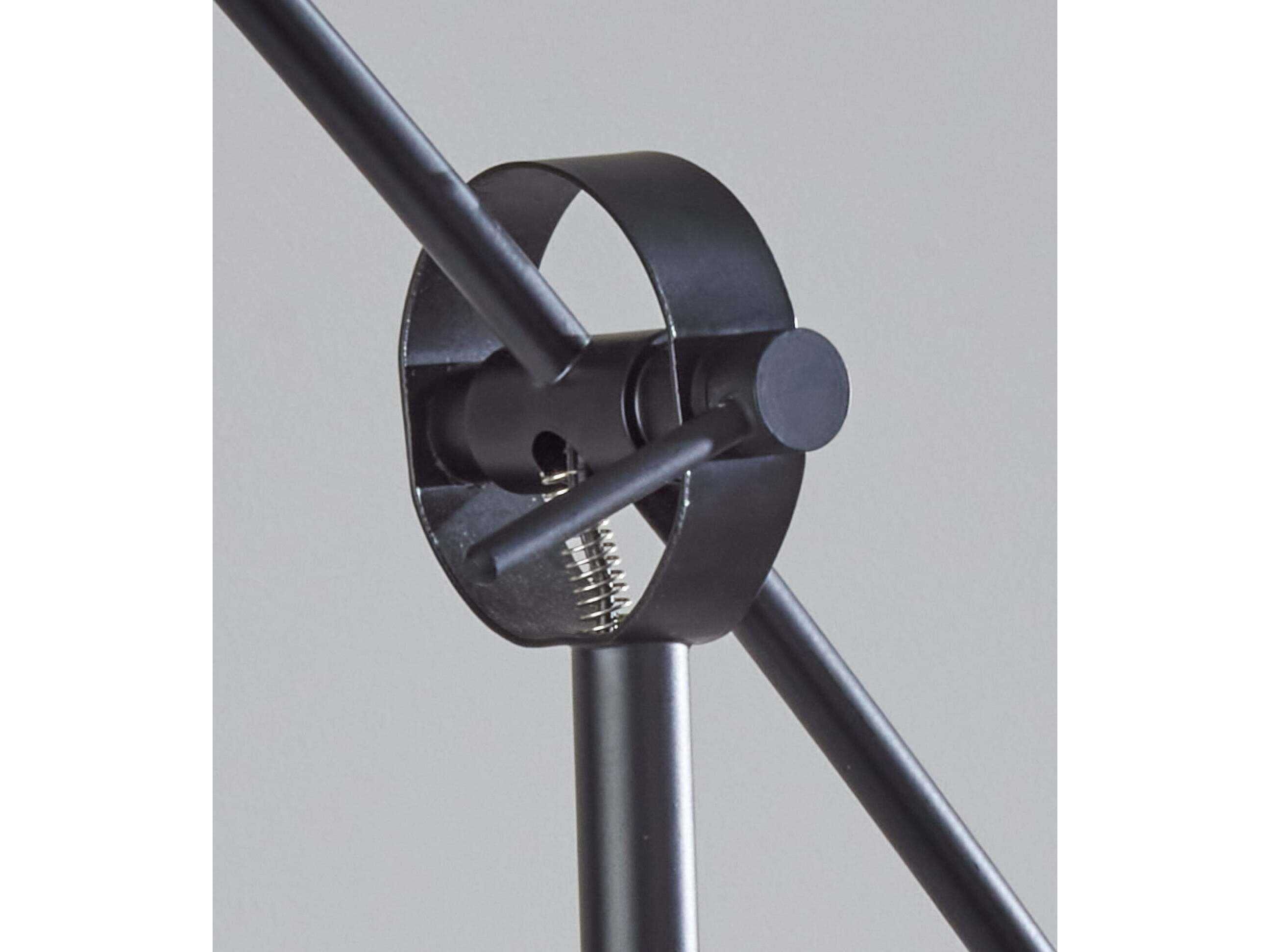 Adesso Adler Black Floor Lamp