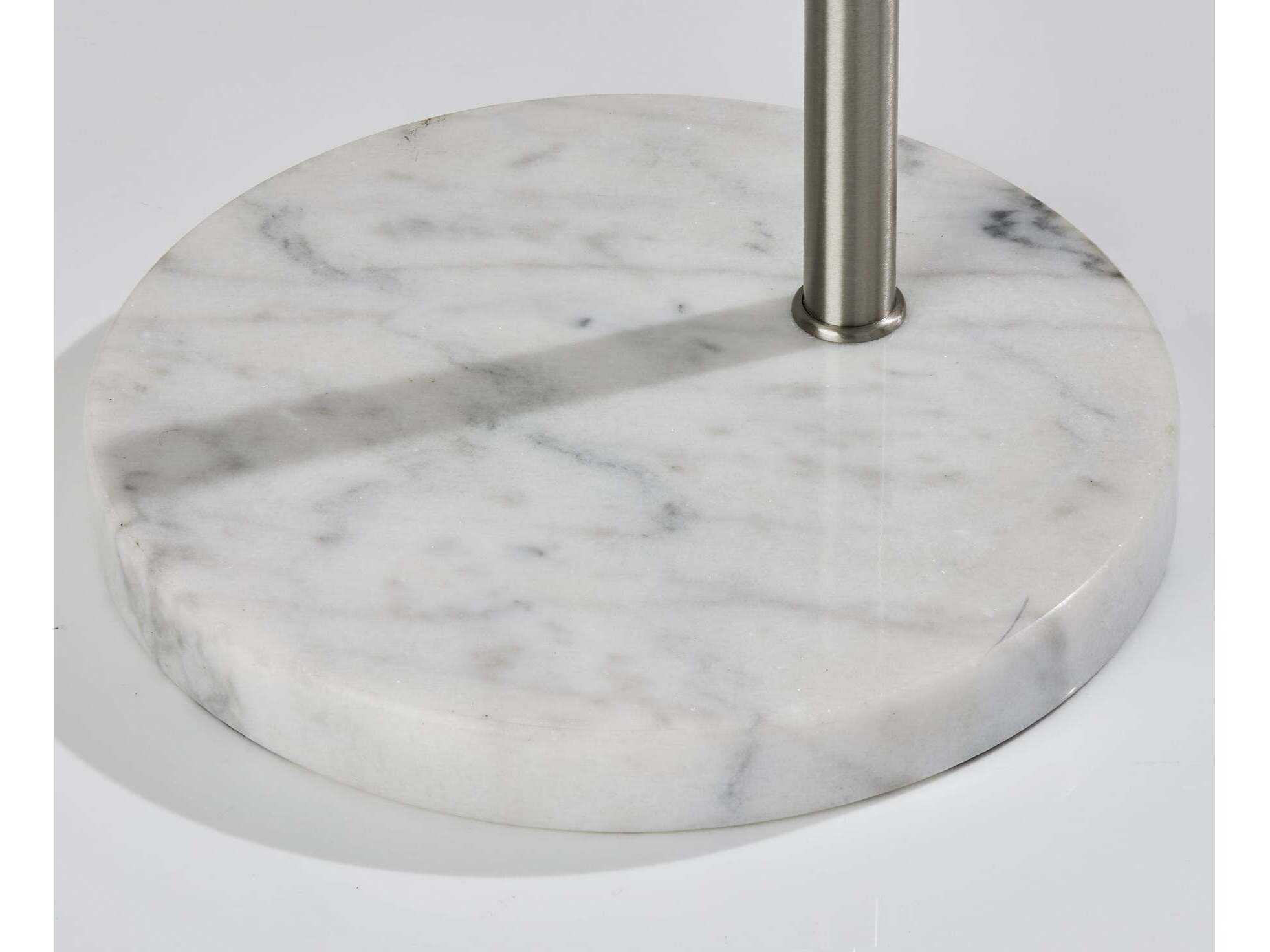 Adesso Adler Brushed Steel Floor Lamp