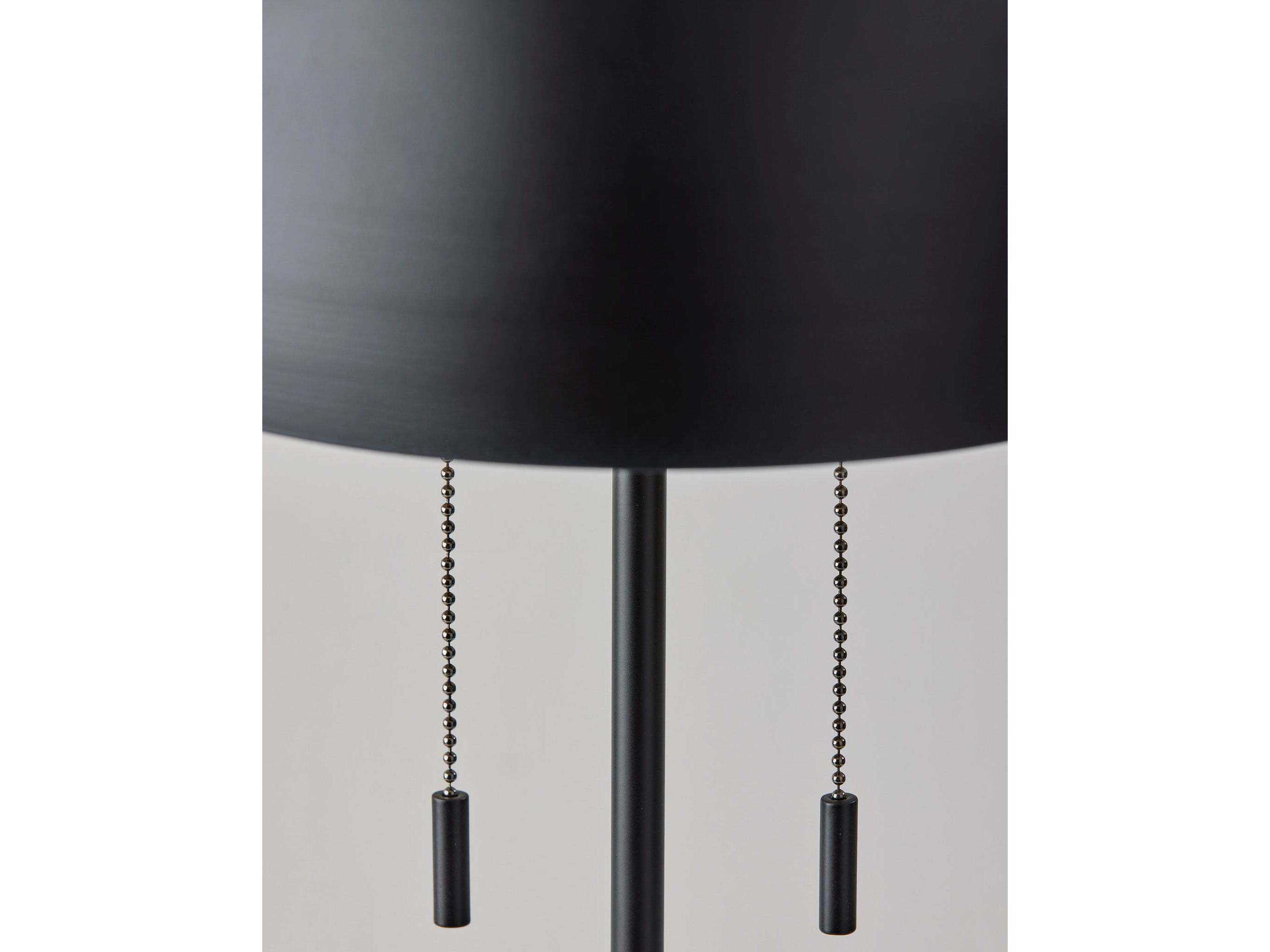 Adesso Wilder Black Metal Table Lamp
