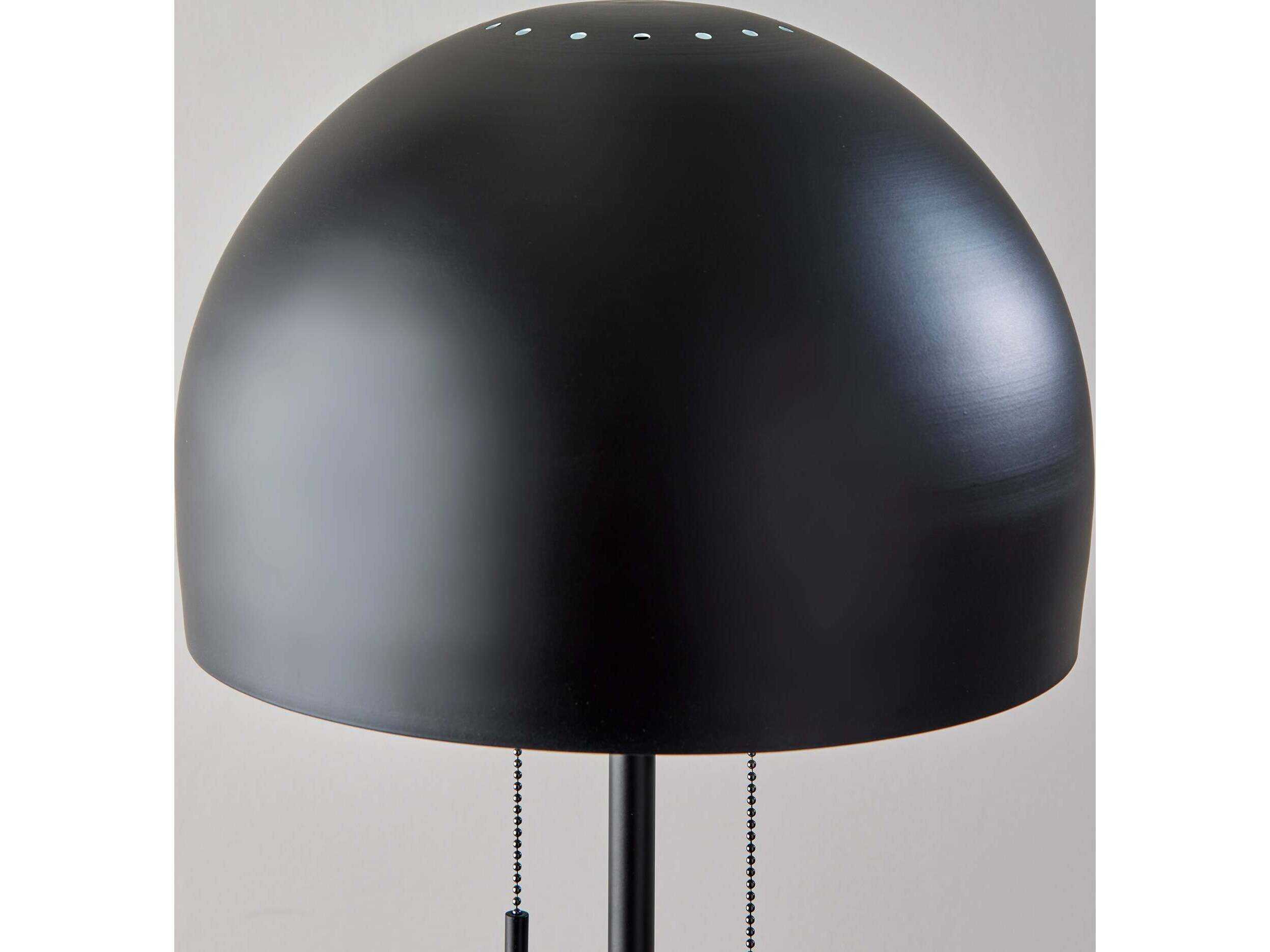 Adesso Wilder Black Metal Floor Lamp