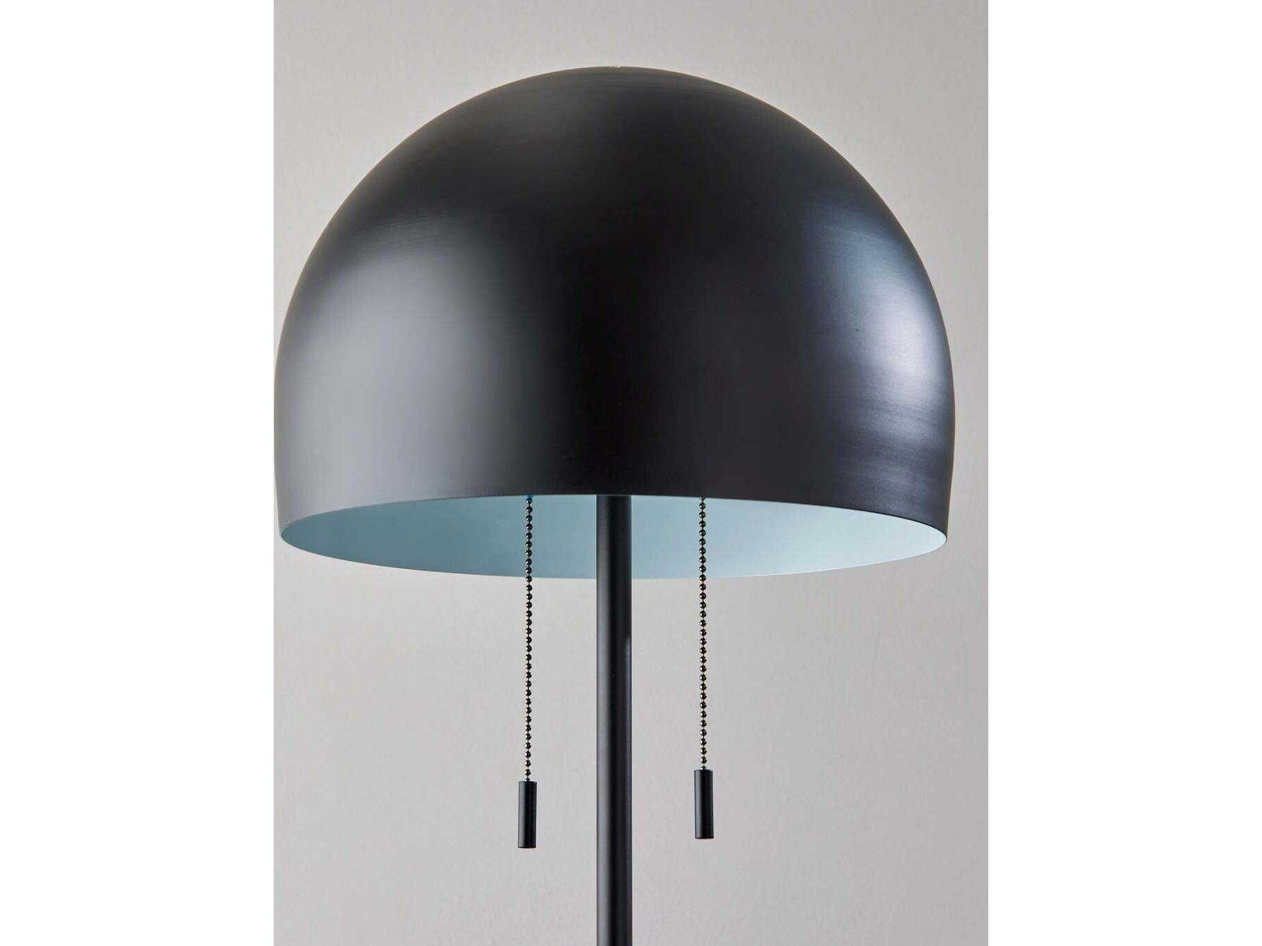 Adesso Wilder Black Metal Floor Lamp
