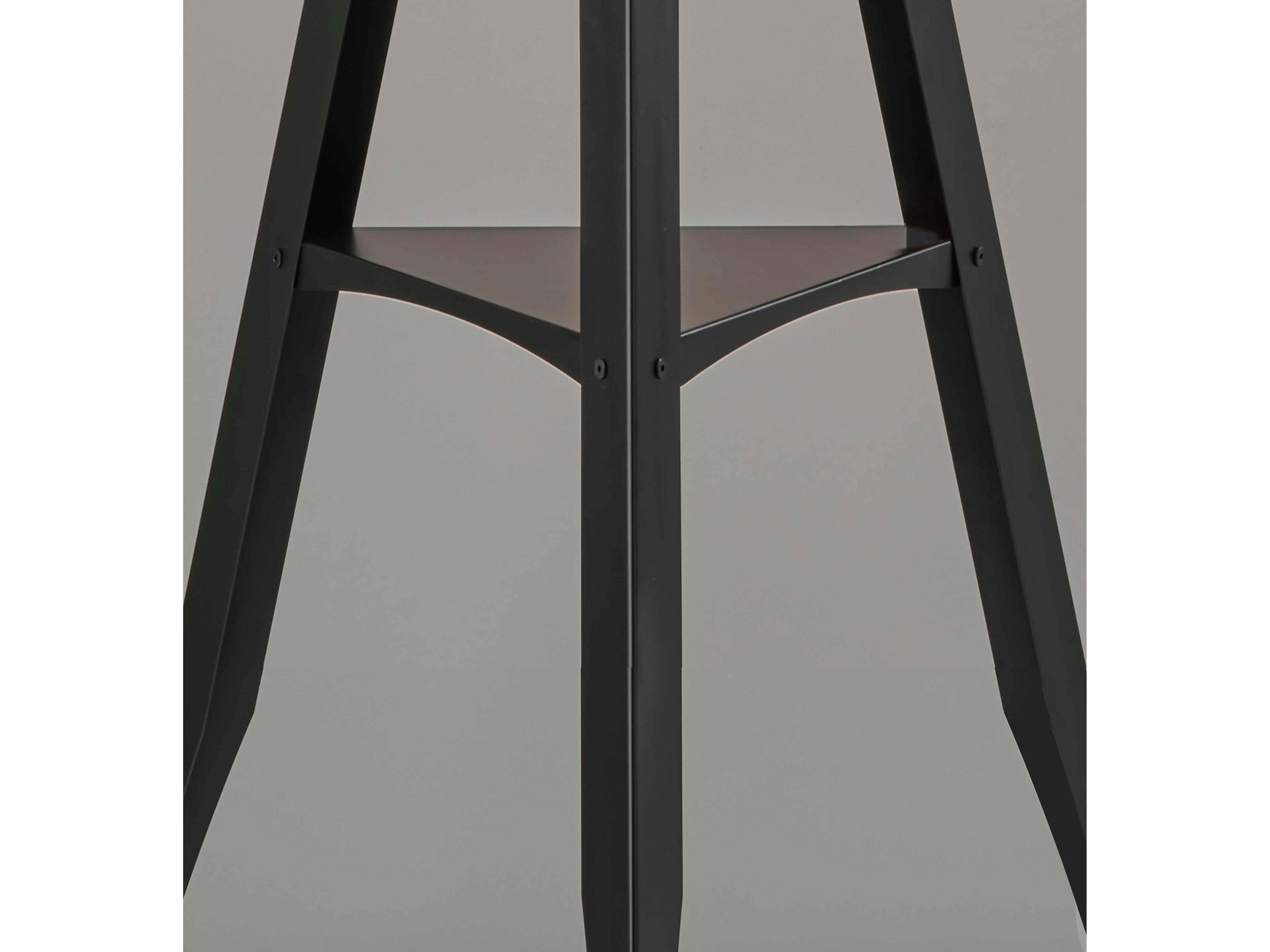 Adesso Warren Black Floor Lamp