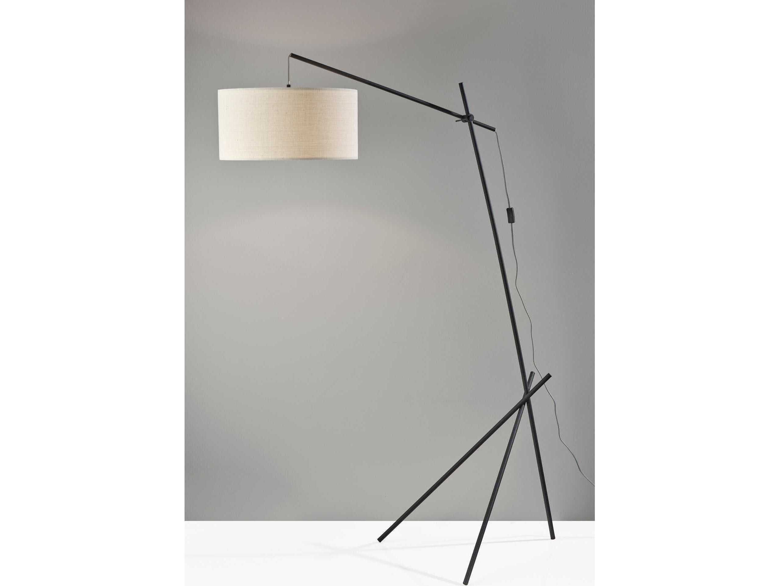 Adesso Varick Black Floor Lamp