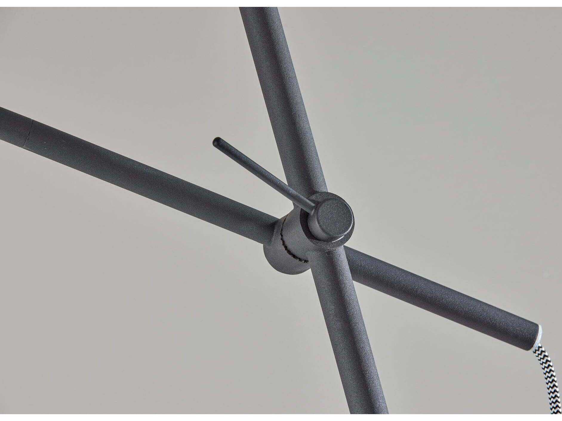 Adesso Varick Black Floor Lamp