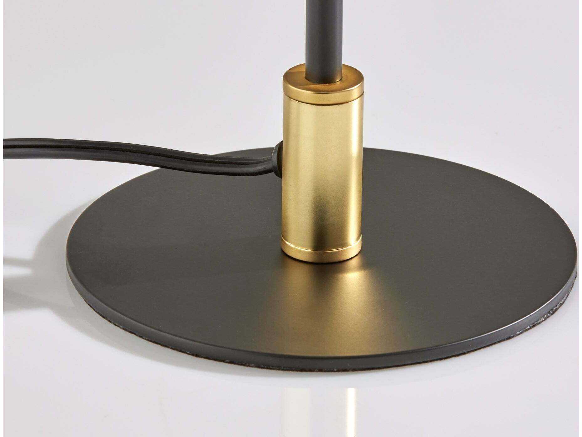 Adesso Kaden Black Brass Table Lamp