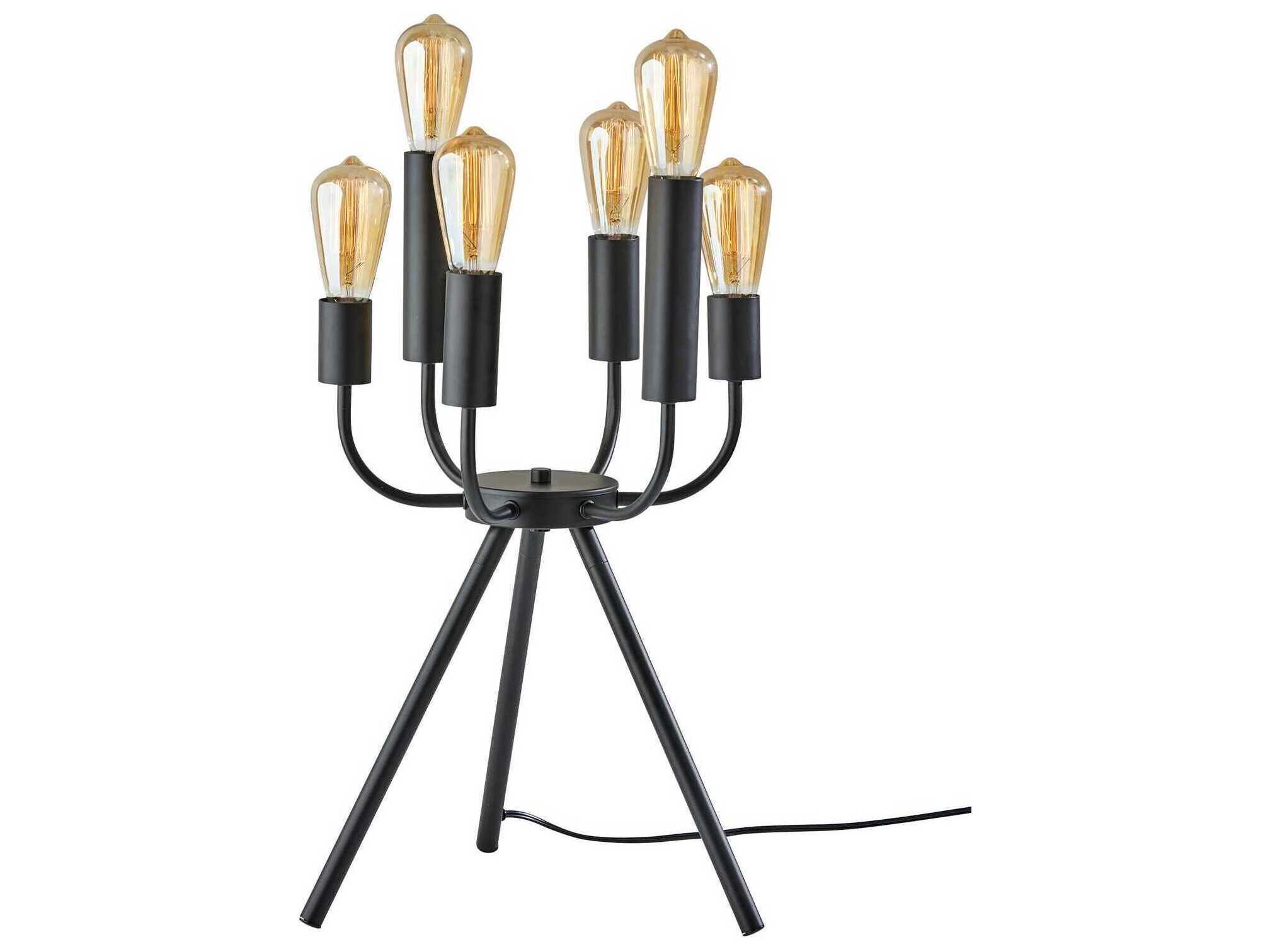 Adesso Rory Black Table Lamp