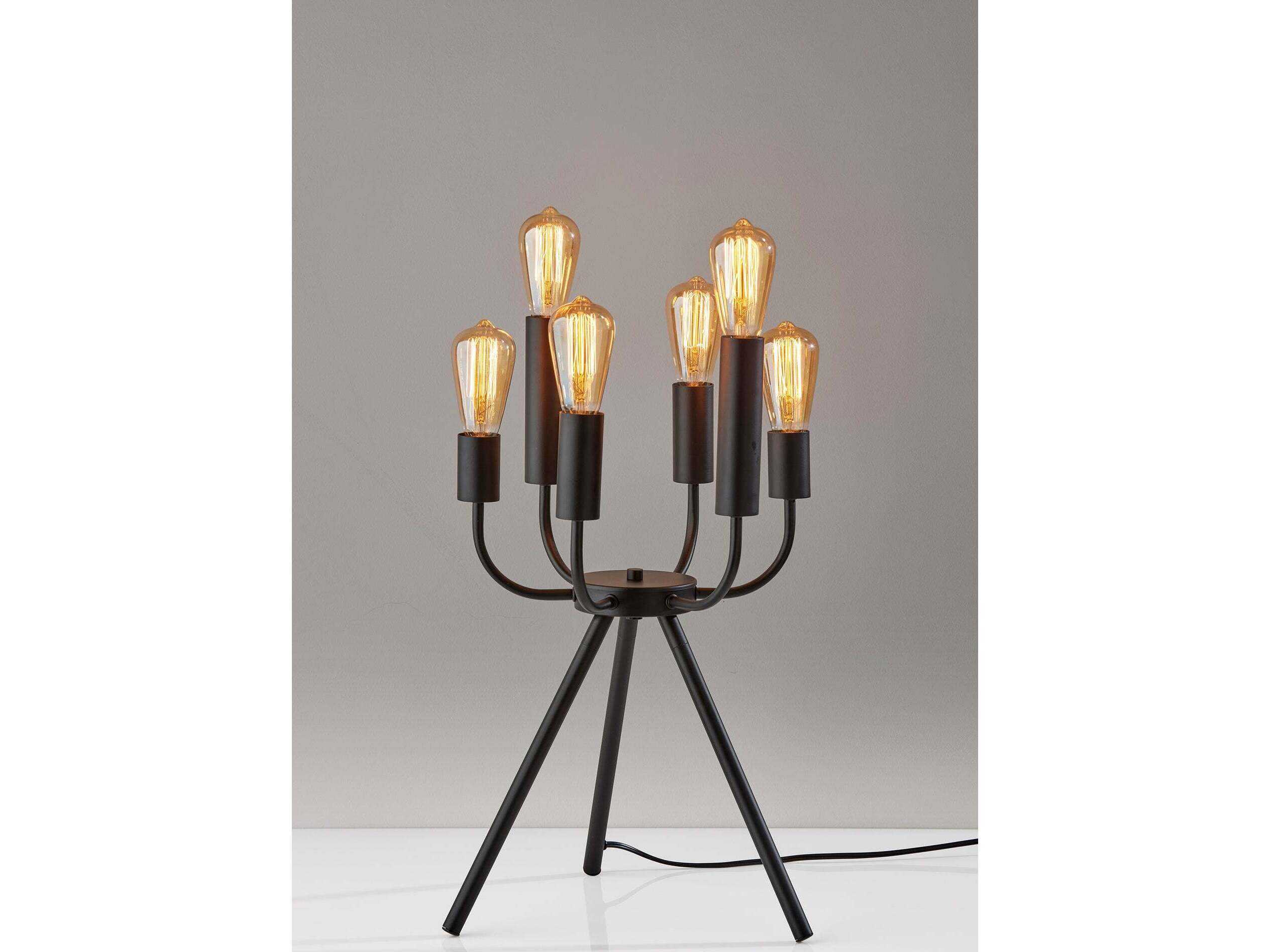 Adesso Rory Black Table Lamp