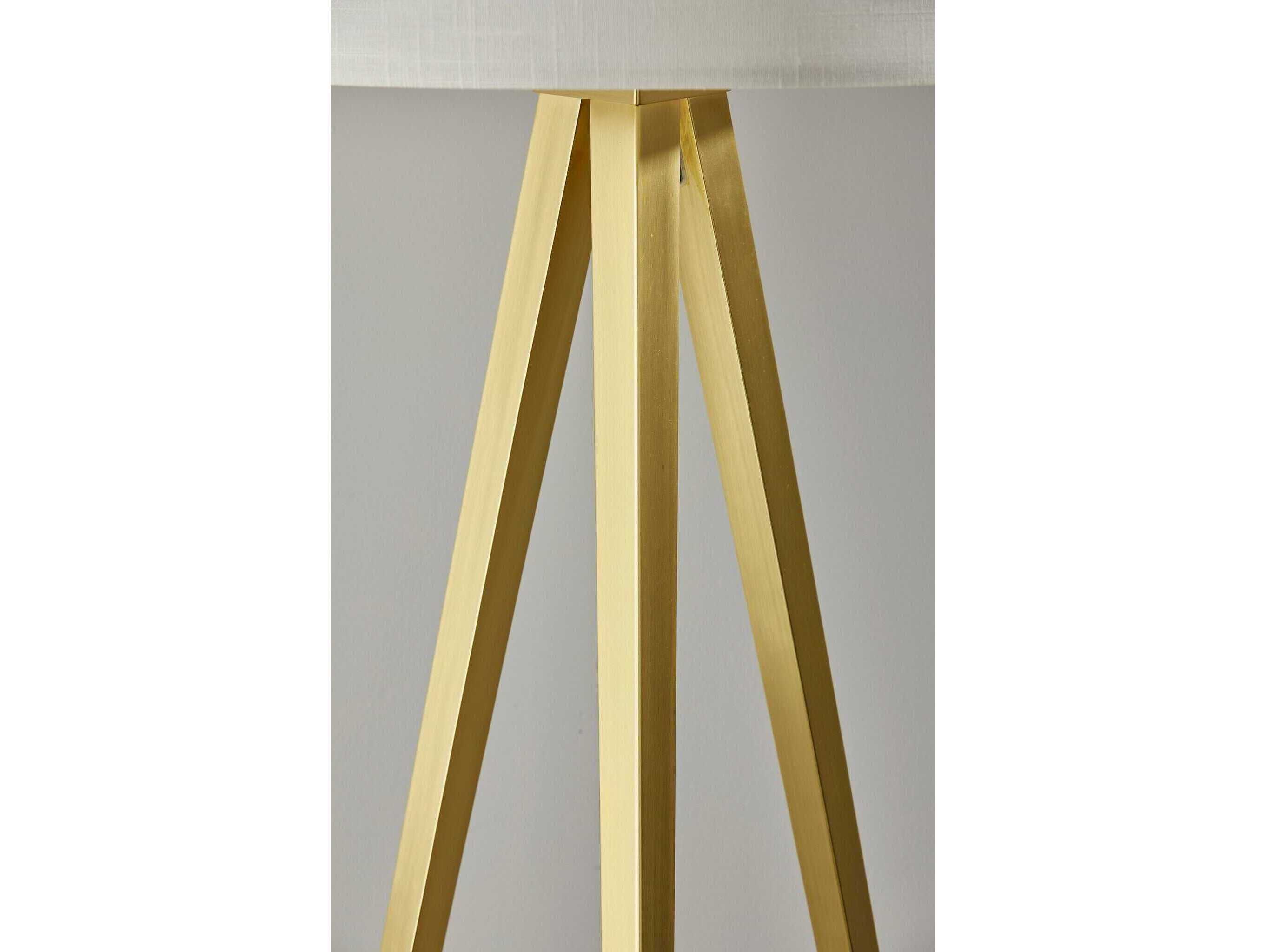 Adesso Director Antique Brass Floor Lamp