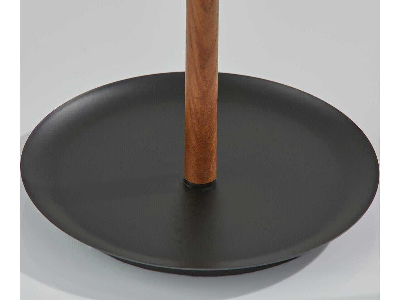 Adesso Gravity Walnut Ash Black Desk Lamp