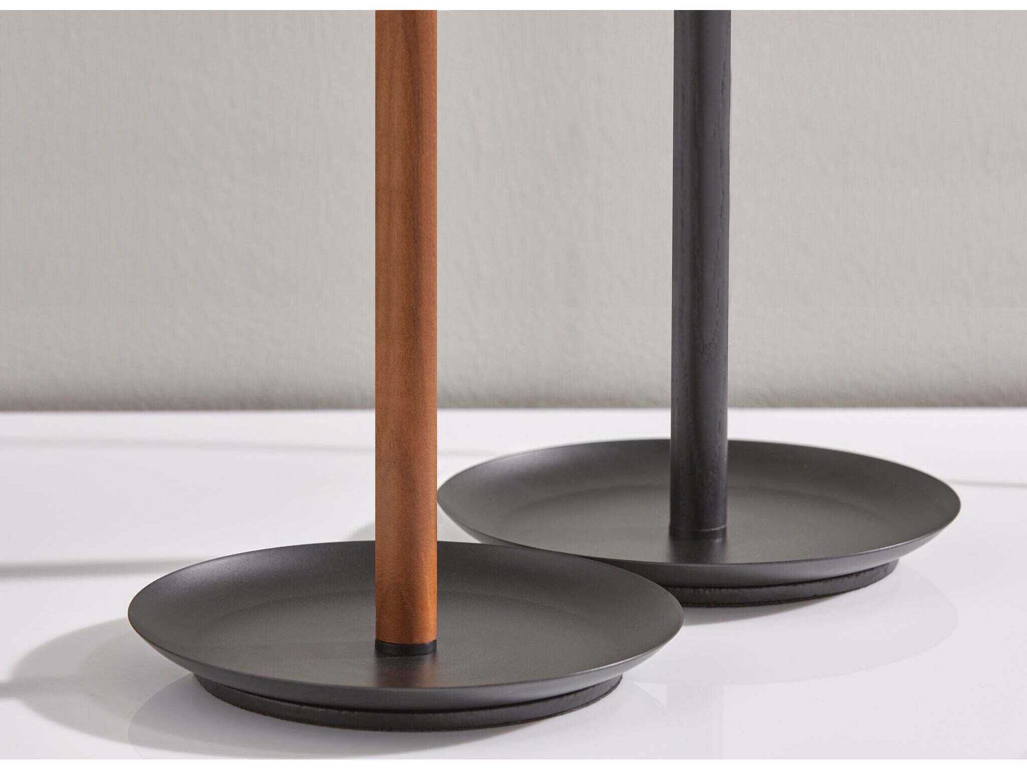 Adesso Gravity Black Ash Wood Floor Lamp
