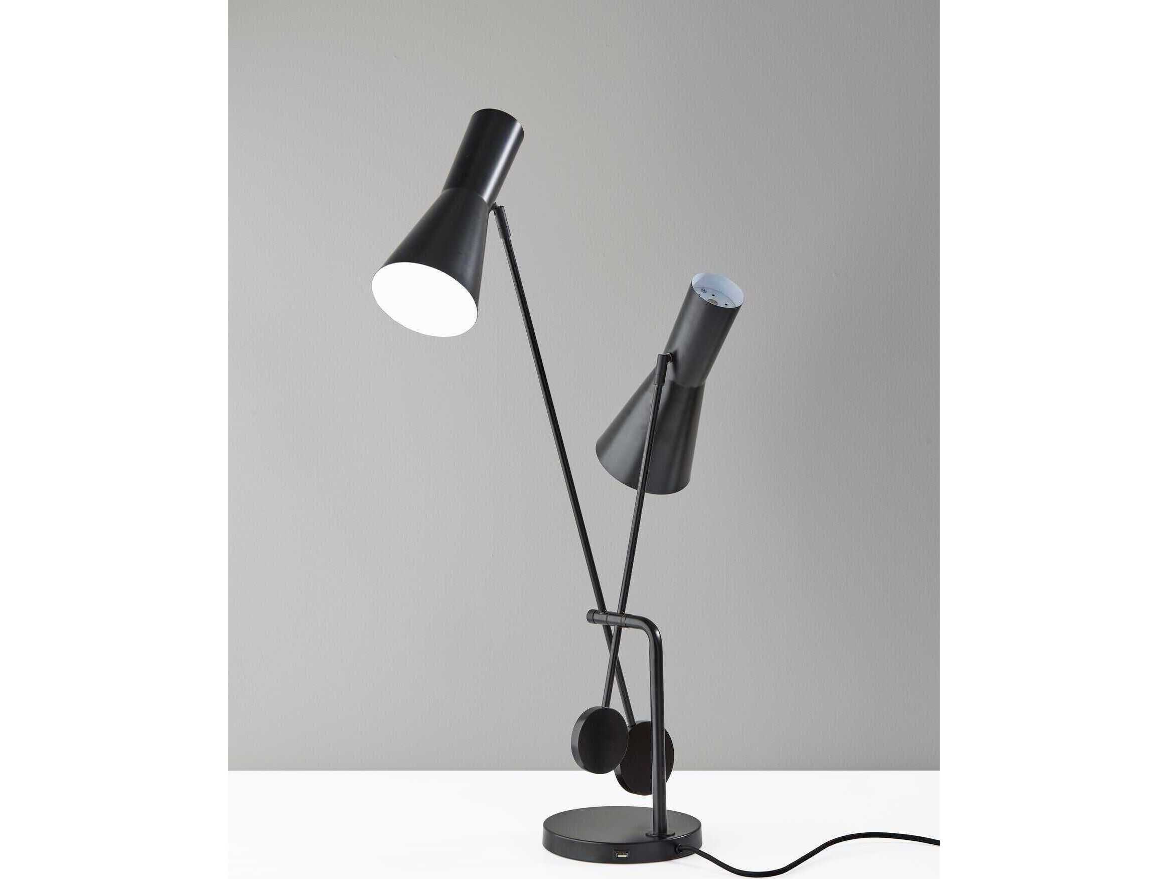 Adesso Bond Black Desk Lamp