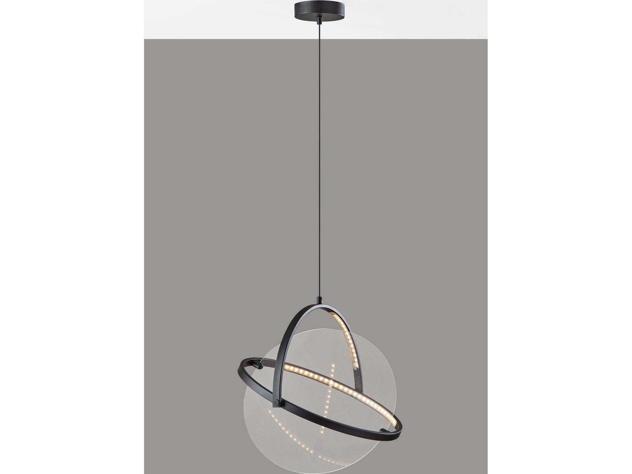 Adesso Orsa Black Geometric Pendant