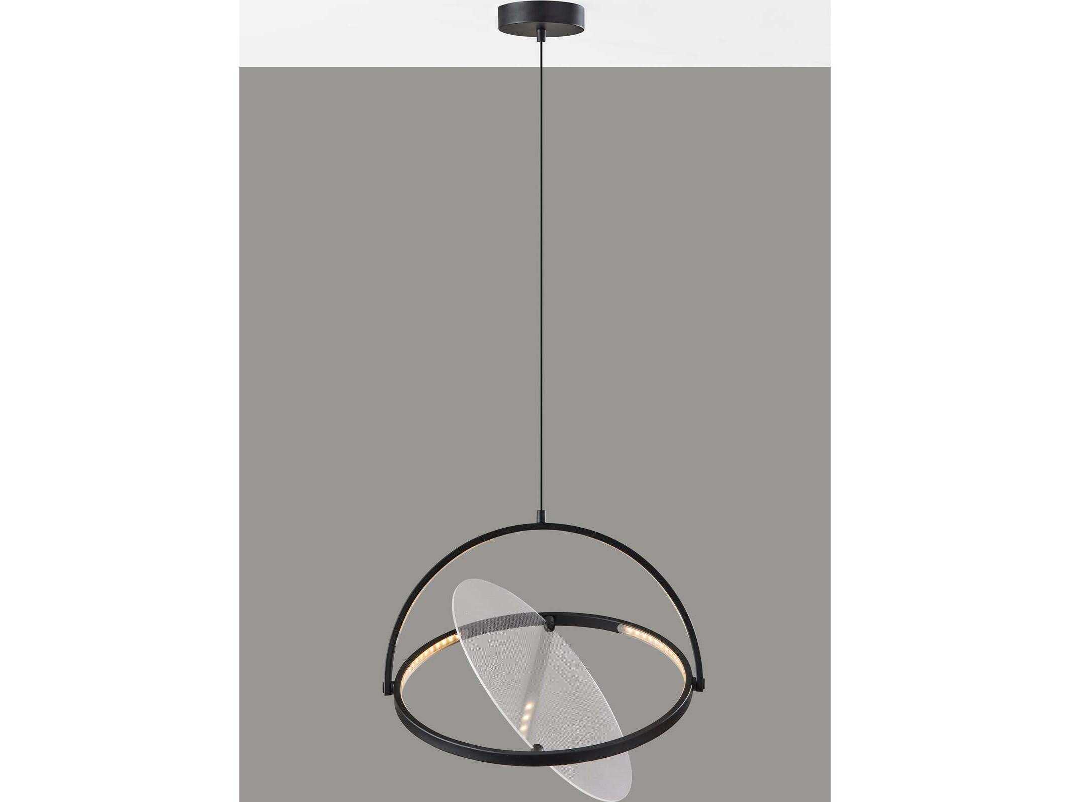 Adesso Orsa Black Geometric Pendant