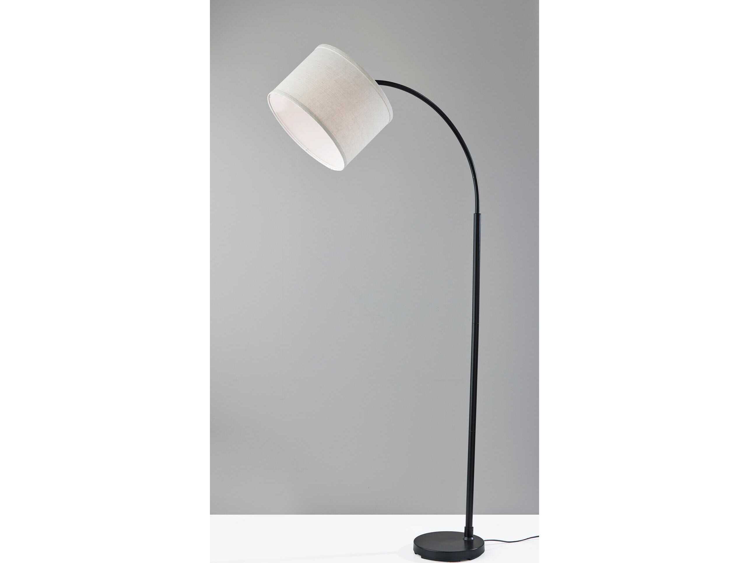 Adesso Jace Black Floor Lamp