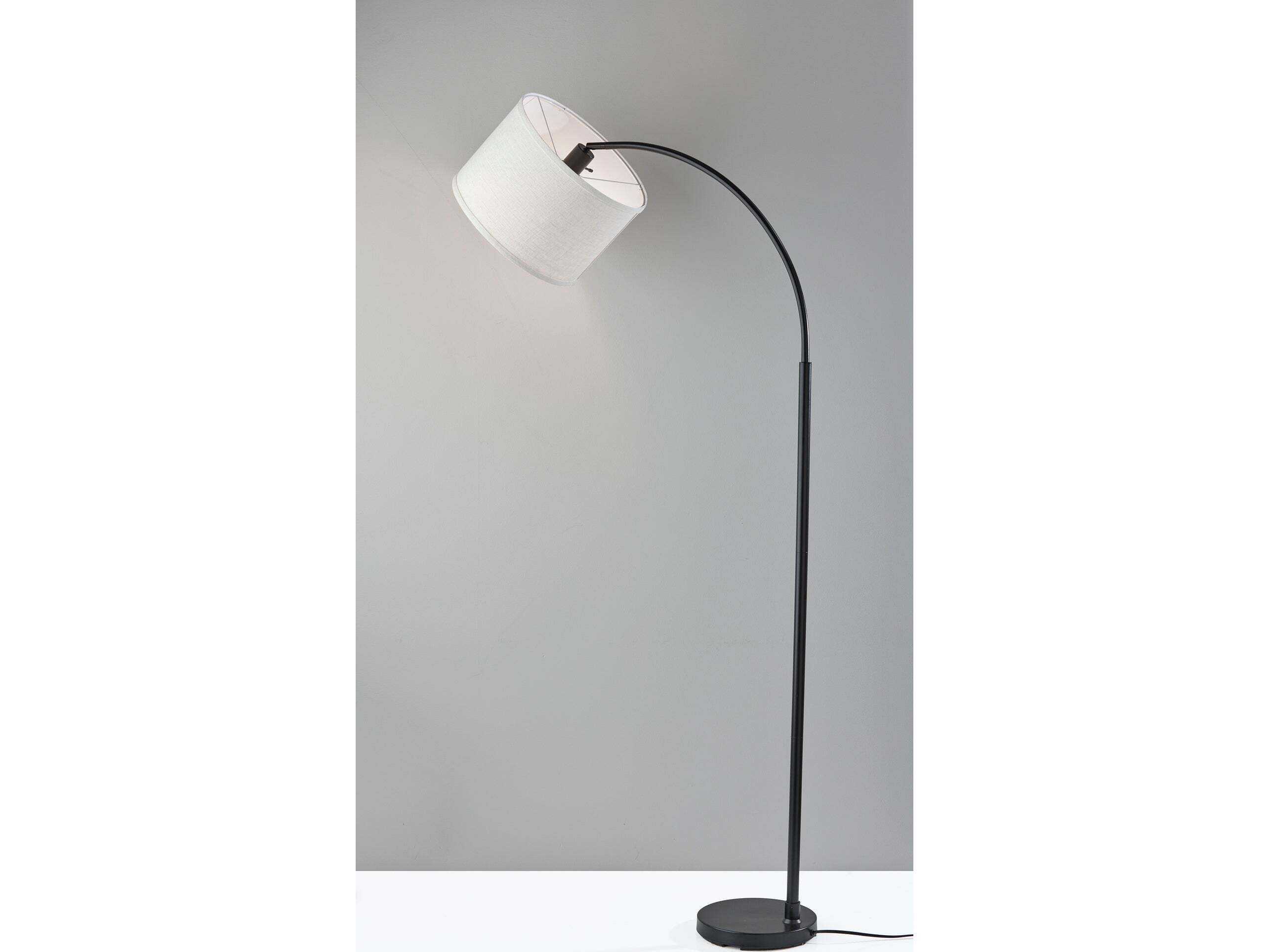 Adesso Jace Black Floor Lamp