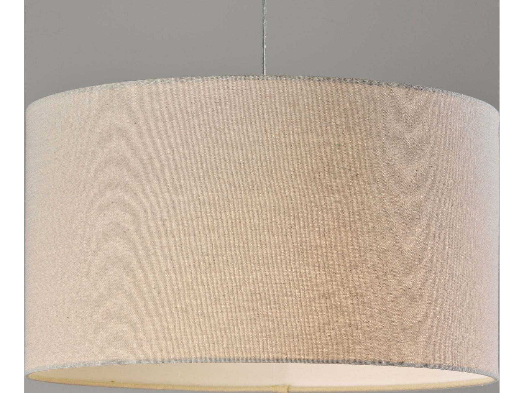 Adesso Barton Black Oatmeal Linen Fabric Floor Lamp