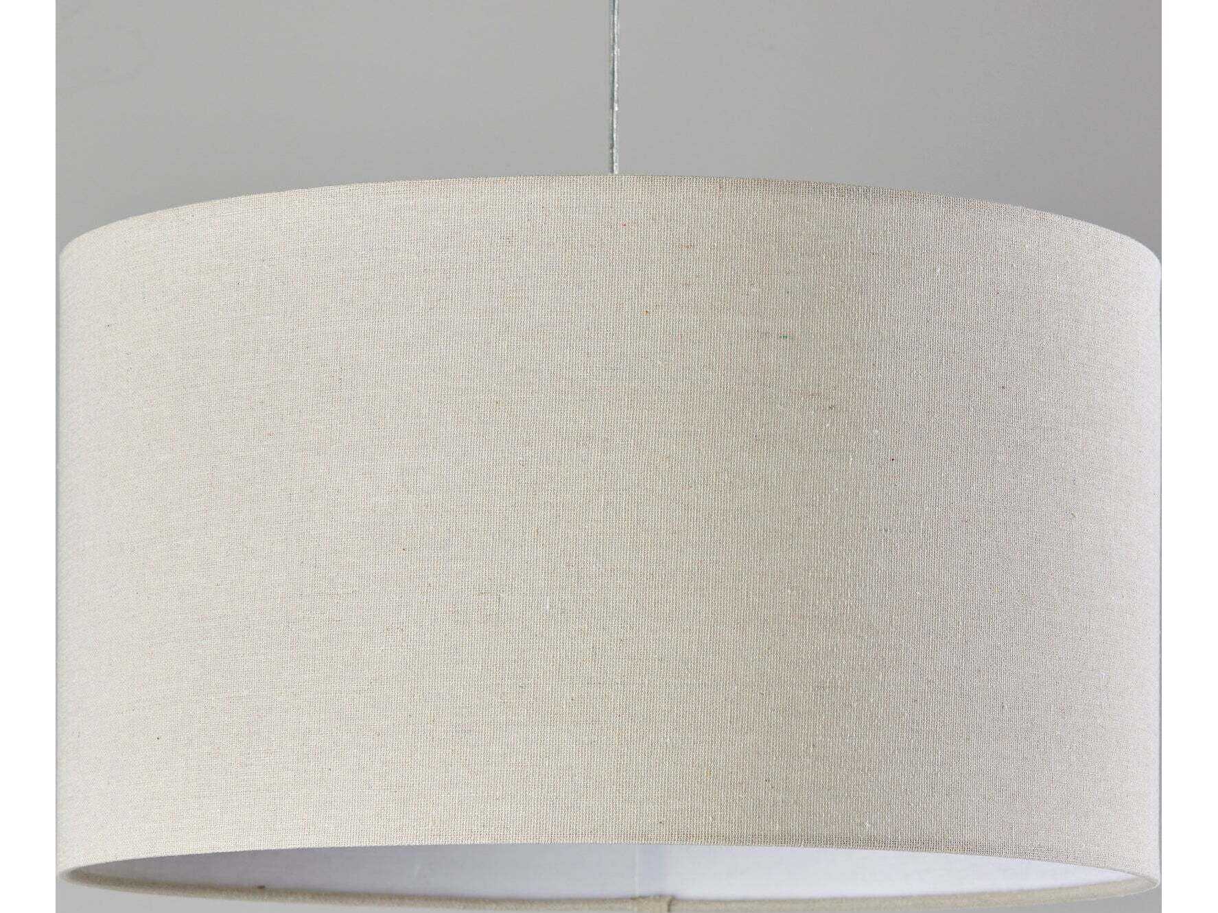 Adesso Barton Black Oatmeal Linen Fabric Floor Lamp