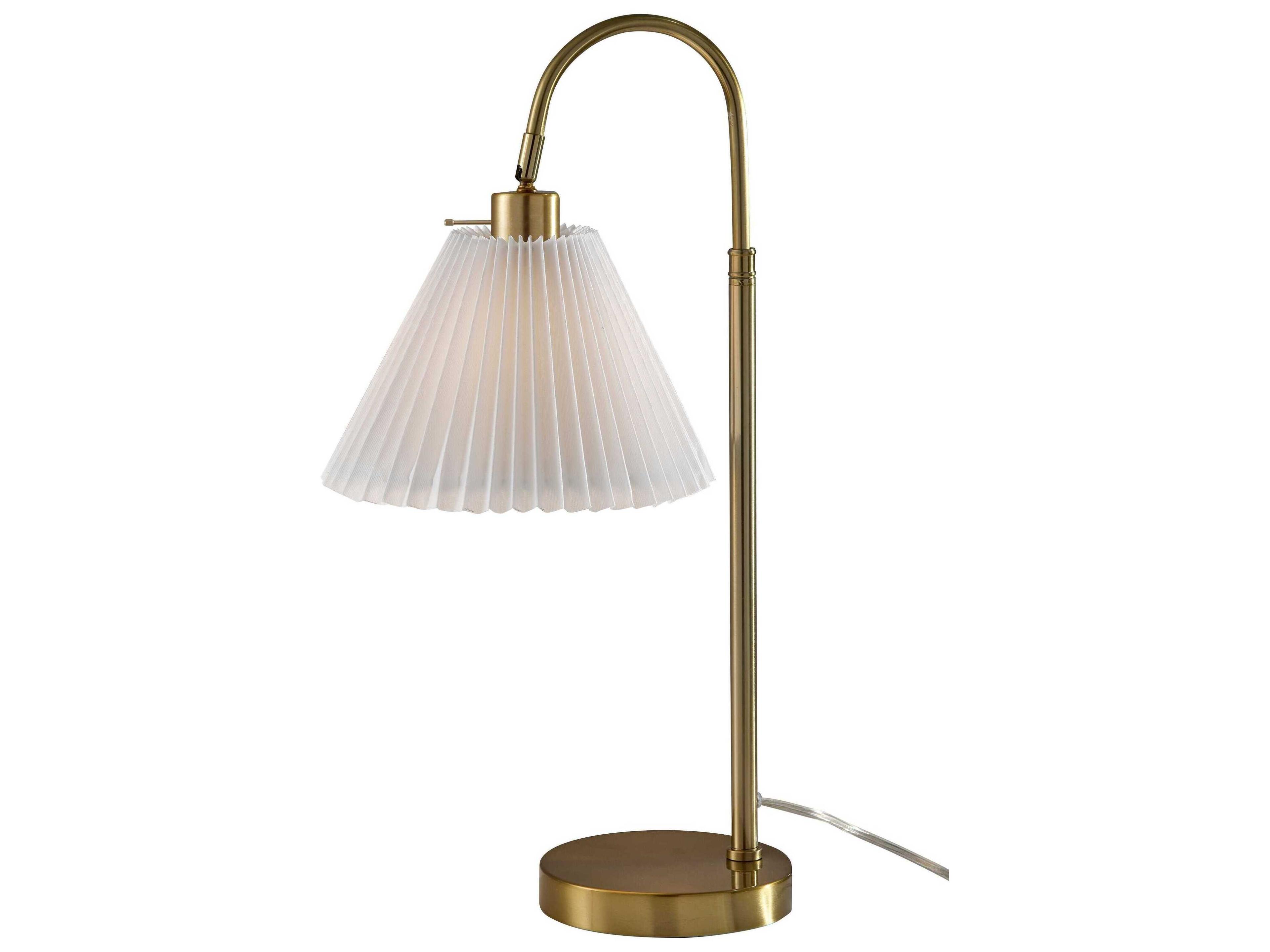Adesso Thalia Antique Brass Table Lamp