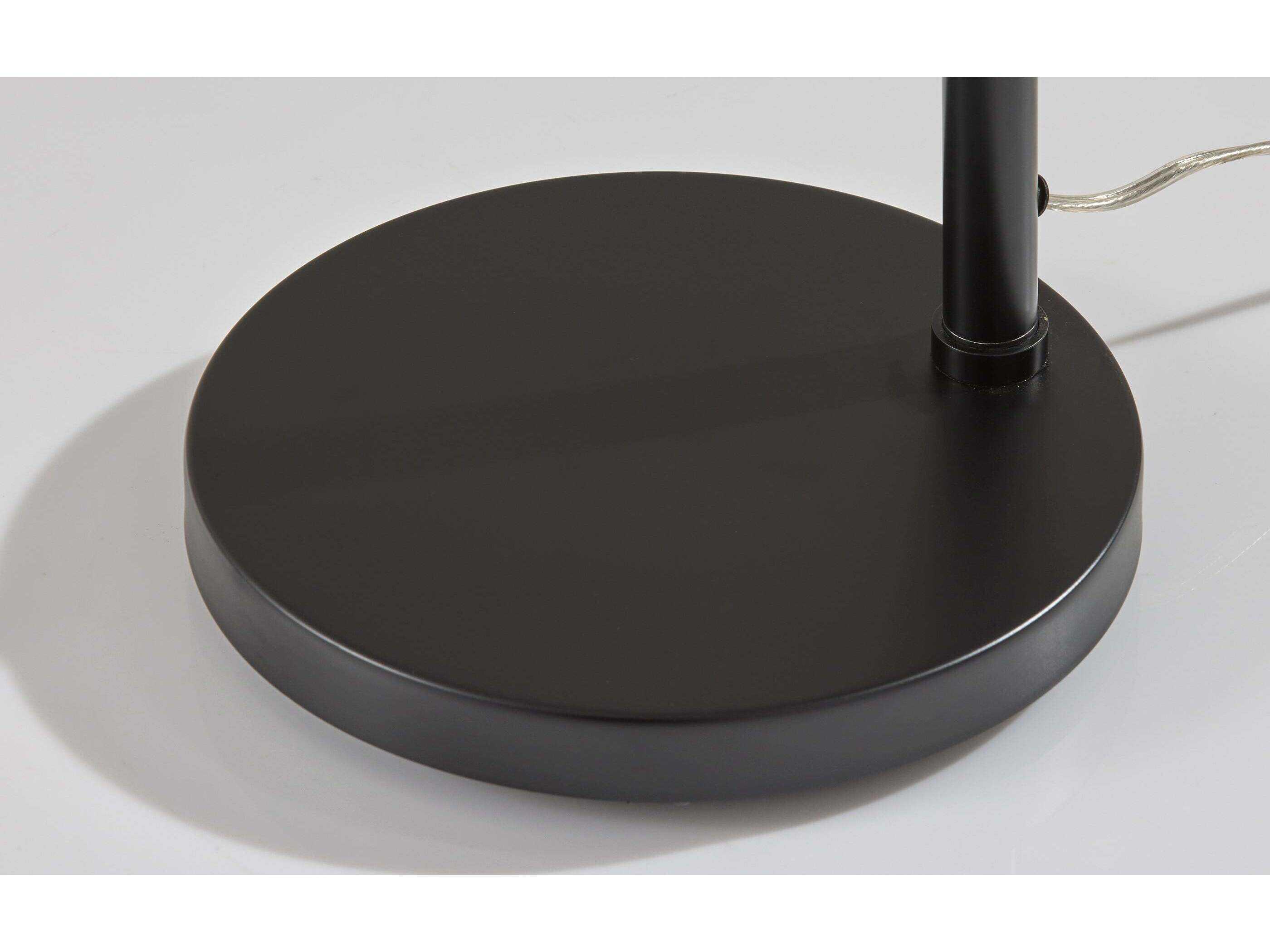 Adesso Thalia Black Floor Lamp