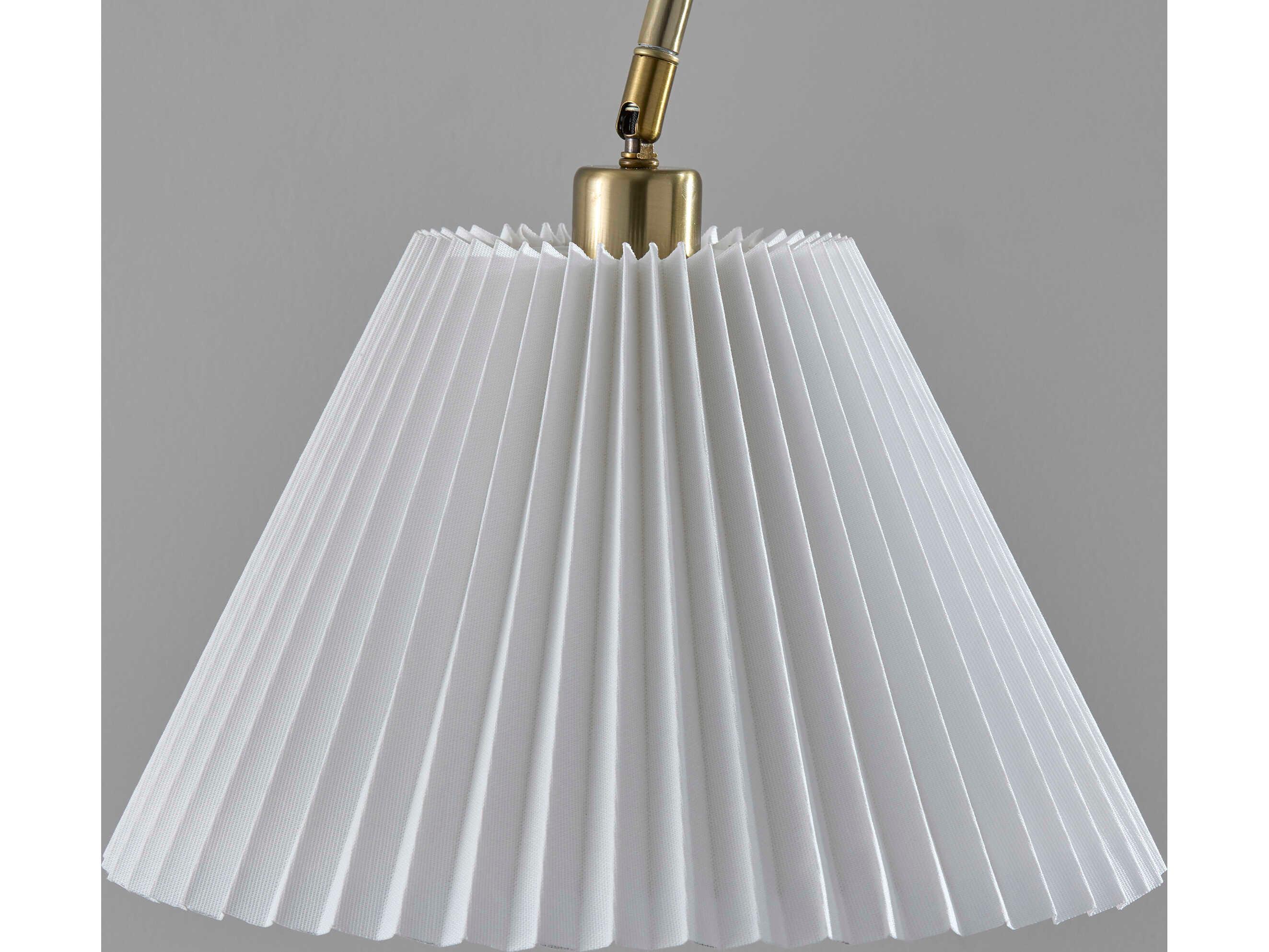 Adesso Thalia Antique Brass Floor Lamp