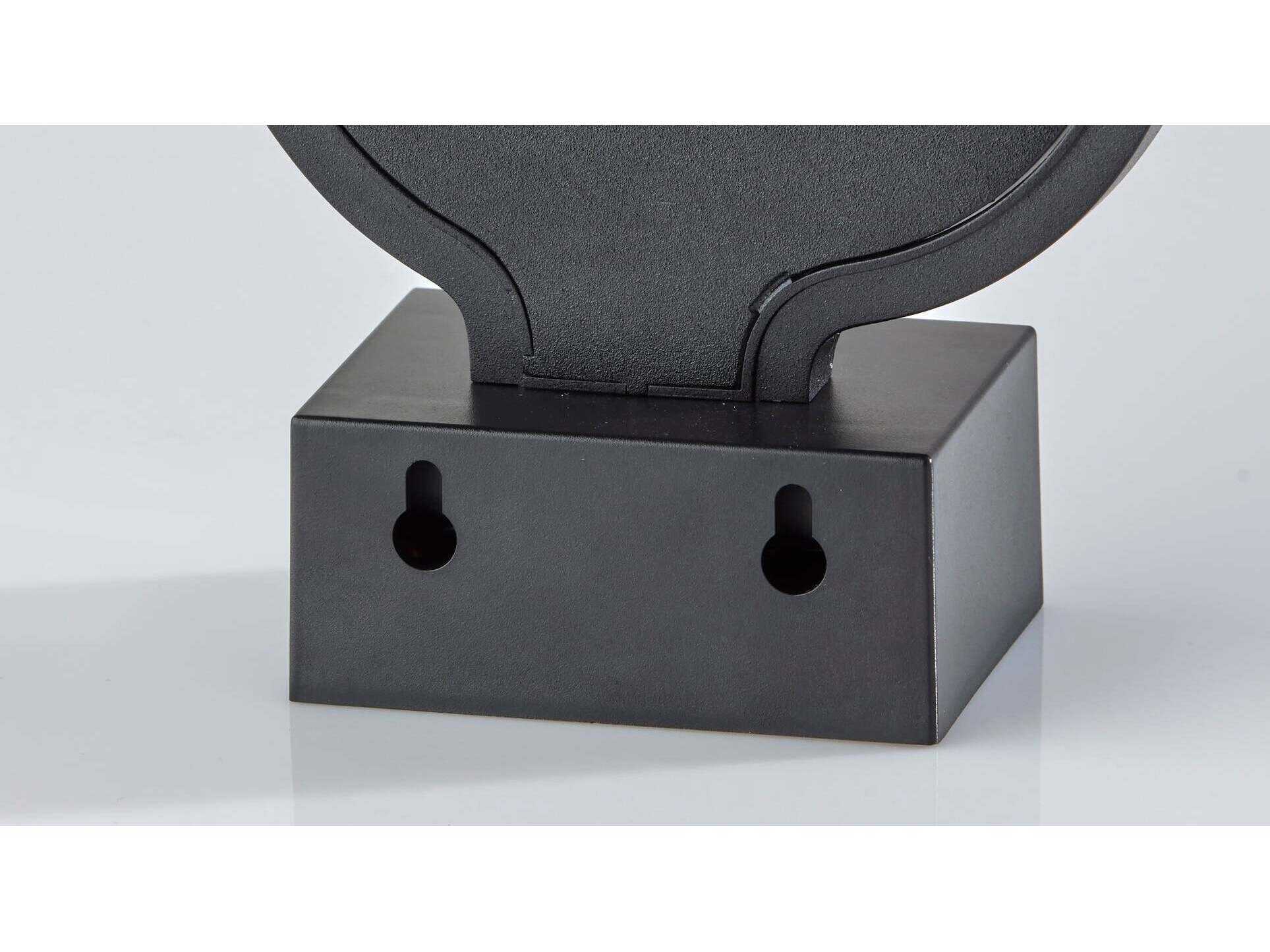 Adesso Infinity Black Mirrored Plastic With Neon Border Table Lamp