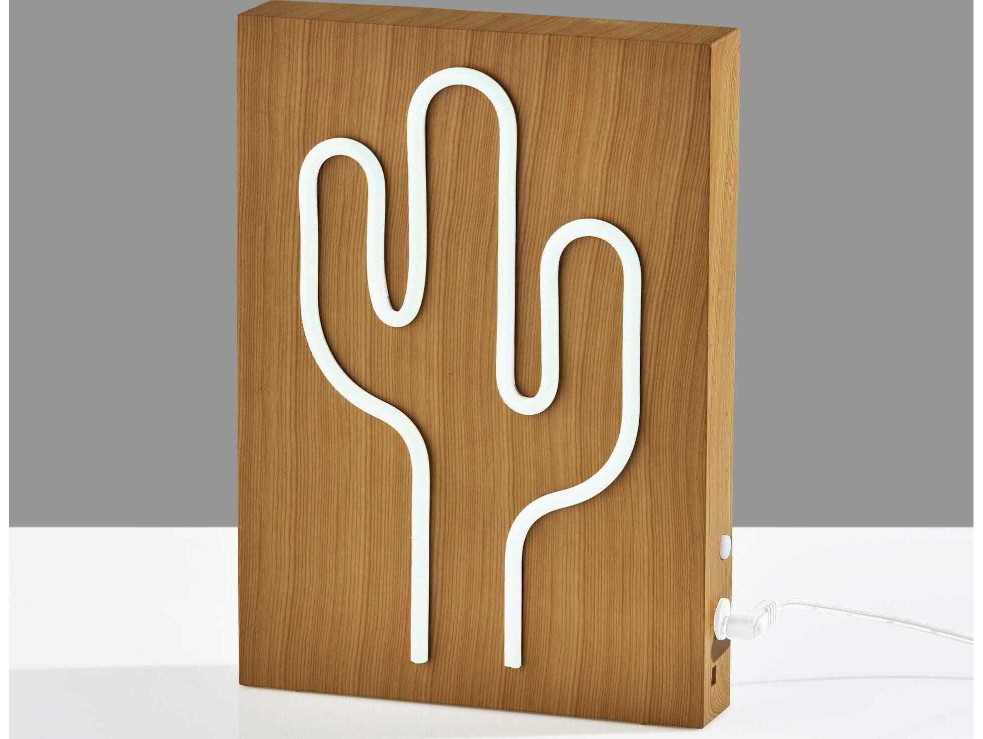 Adesso Neon Beige Brown Table Lamp