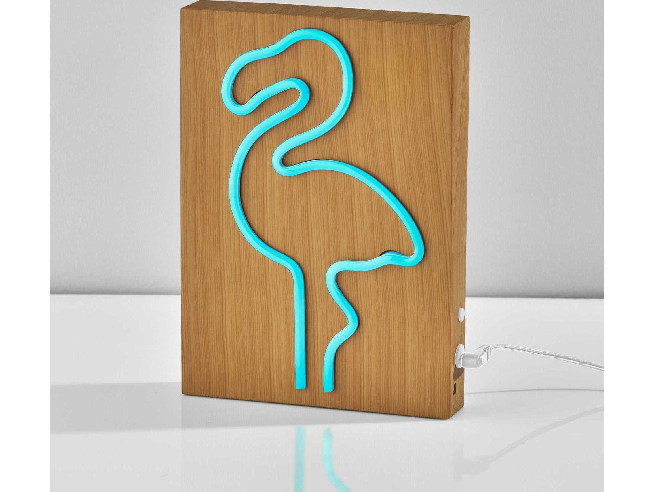 Adesso Neon Beige Brown Table Lamp