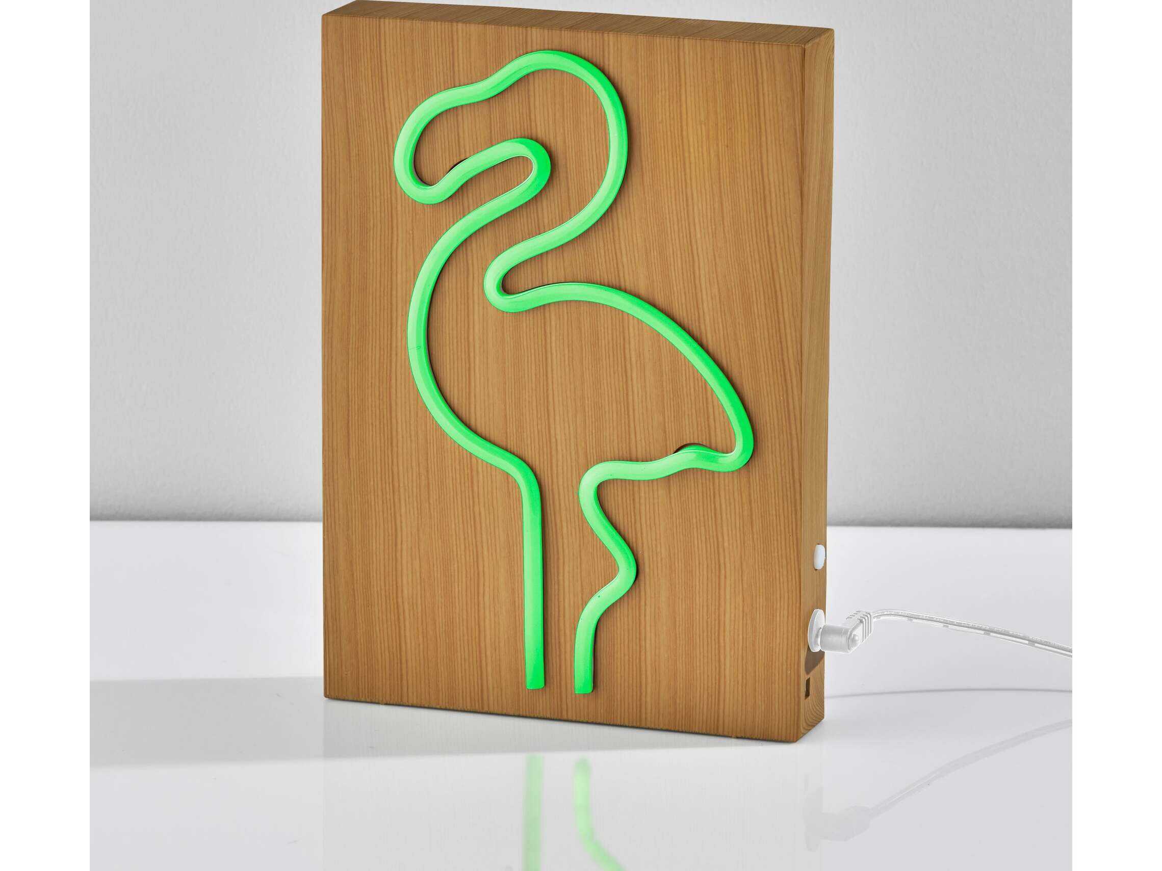 Adesso Neon Beige Brown Table Lamp