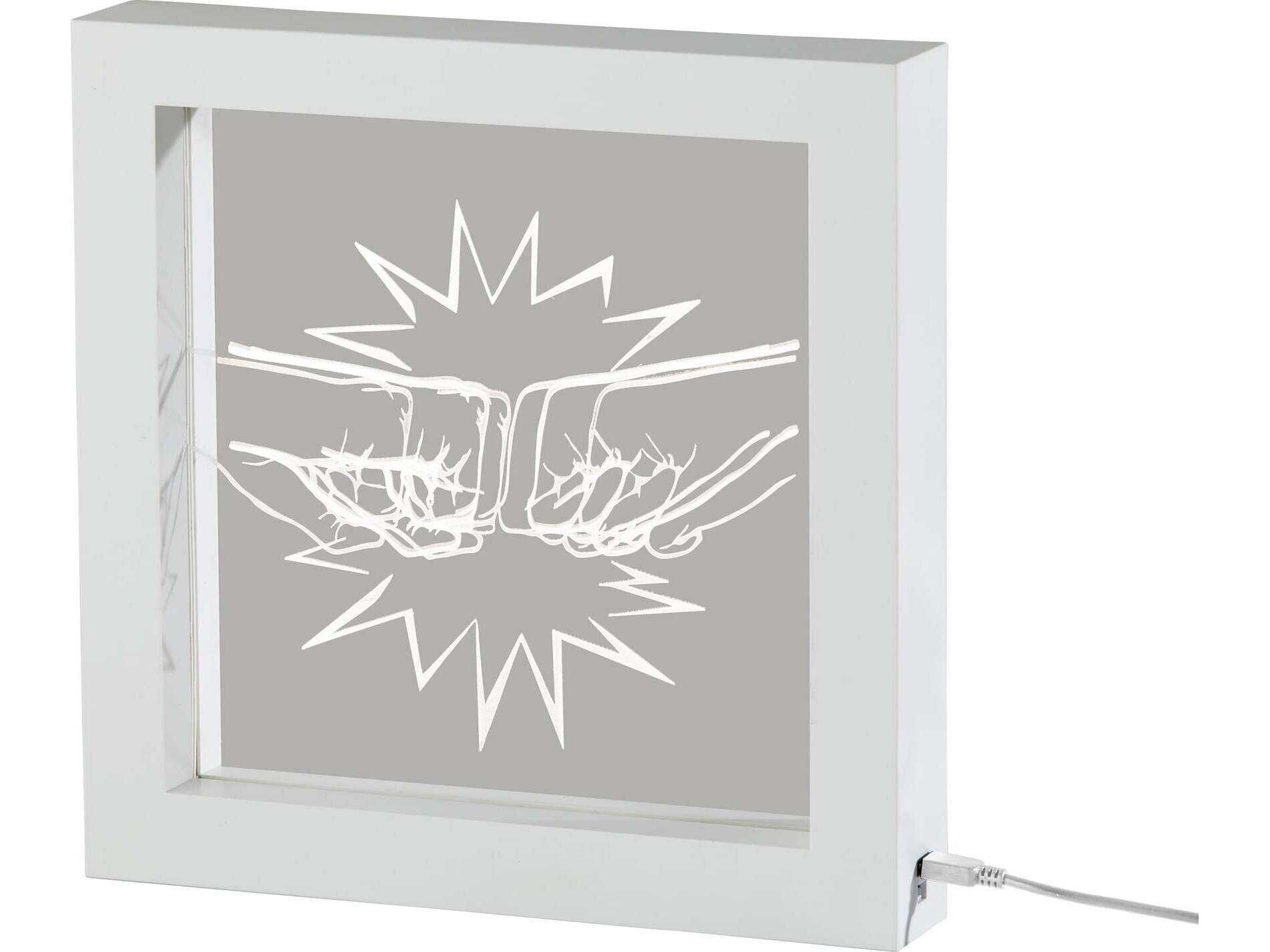 Adesso Light Box White Plastic Table Lamp