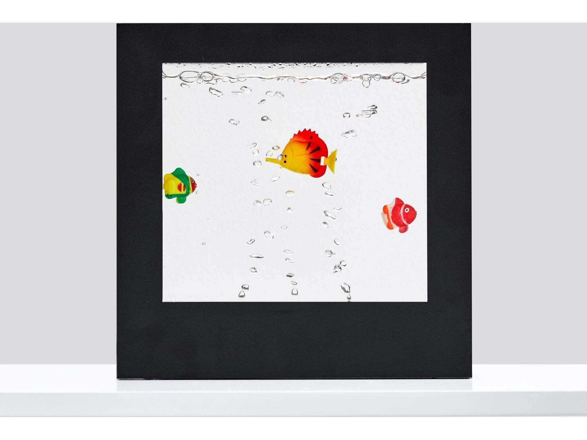 Adesso Light Box Black Clear Plastic Table Lamp