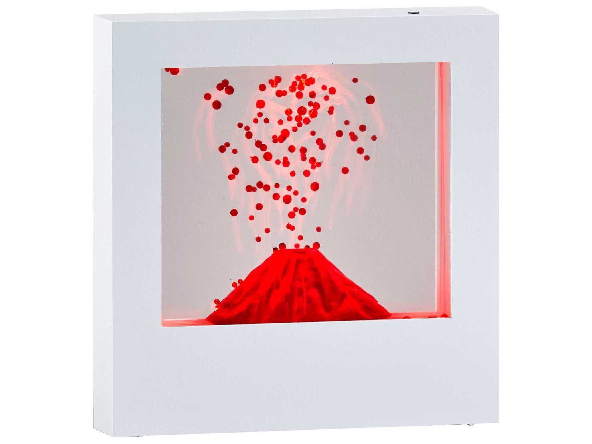 Adesso Light Box White Clear Plastic Table Lamp