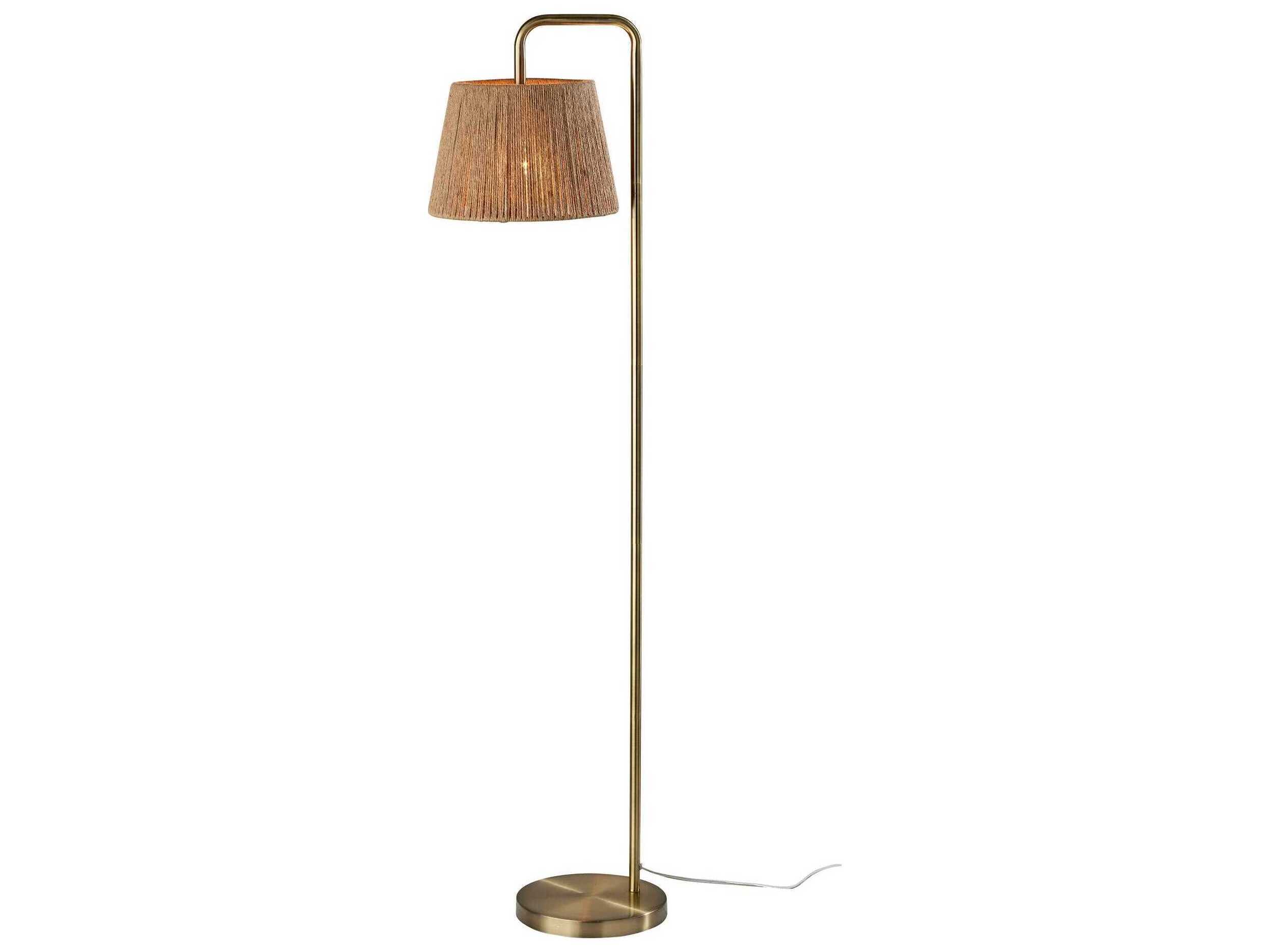 Adesso Tahoma Antique Brass Floor Lamp