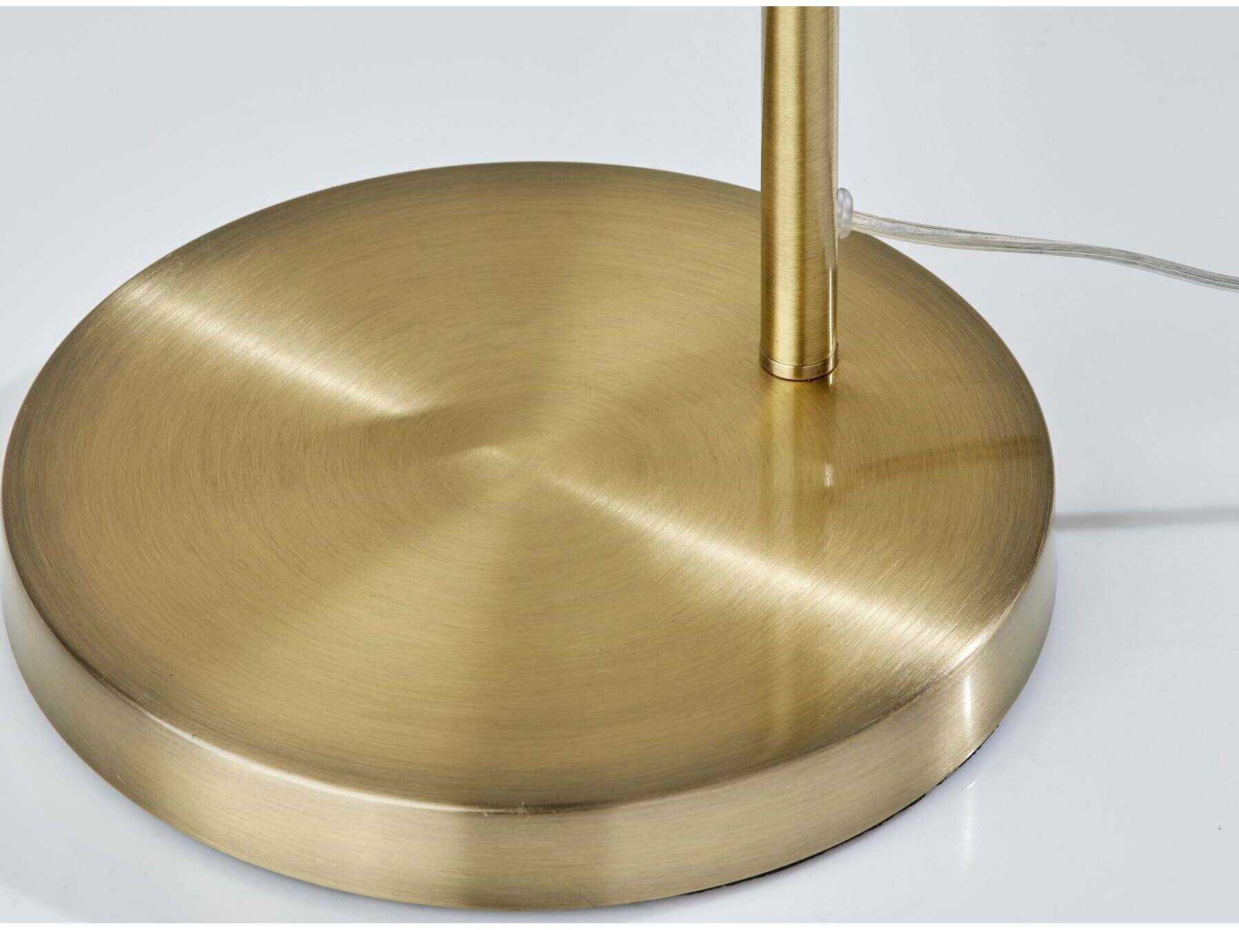 Adesso Tahoma Antique Brass Floor Lamp