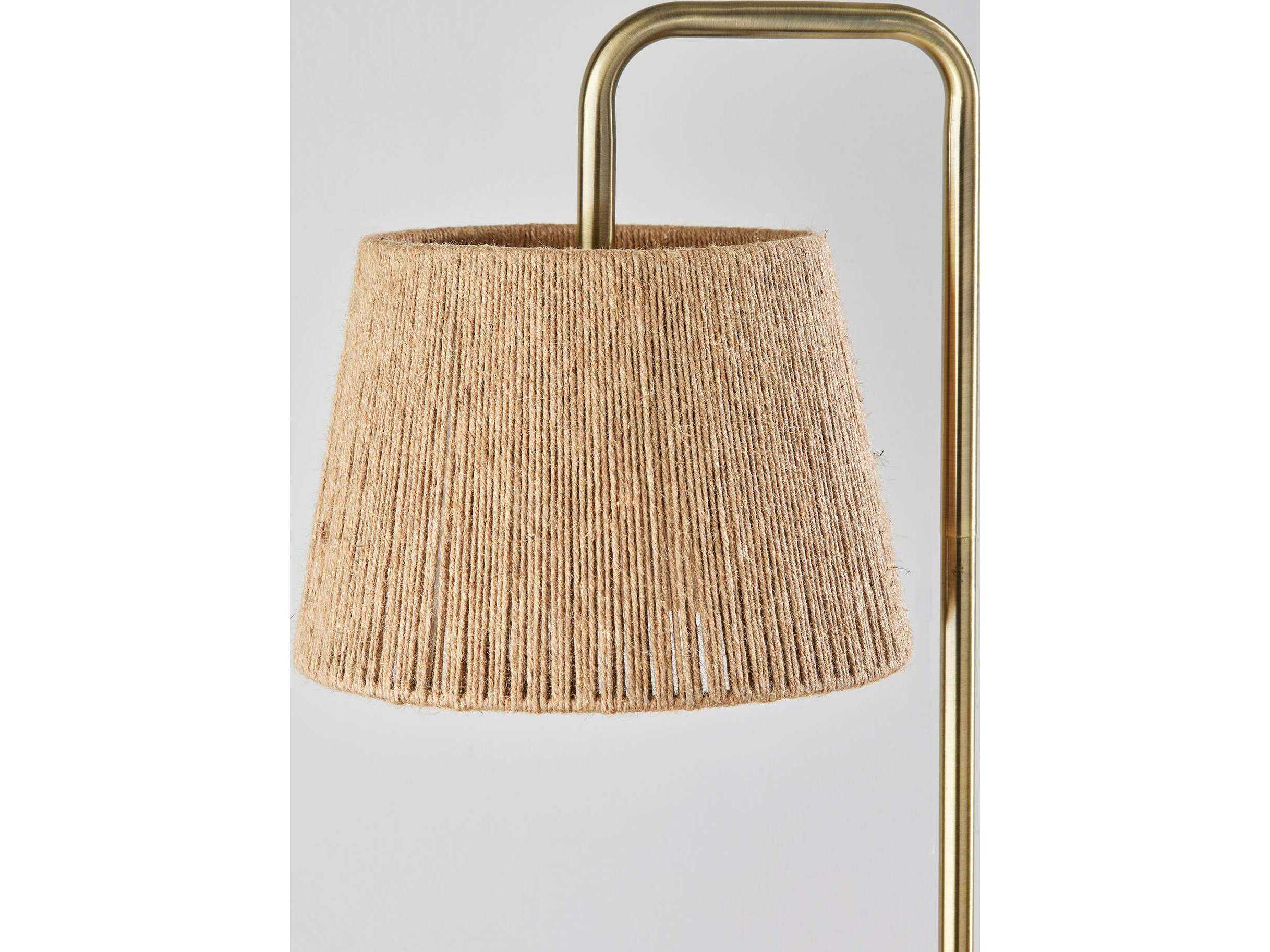 Adesso Tahoma Antique Brass Floor Lamp