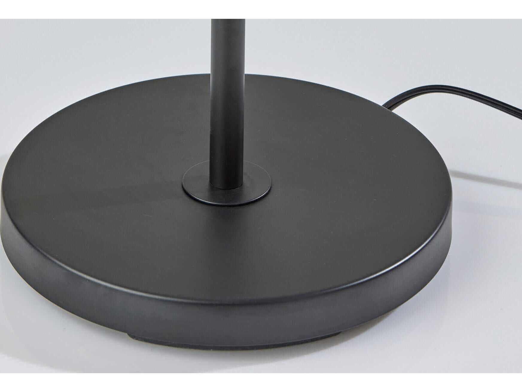 Adesso Evan Black Floor Lamp