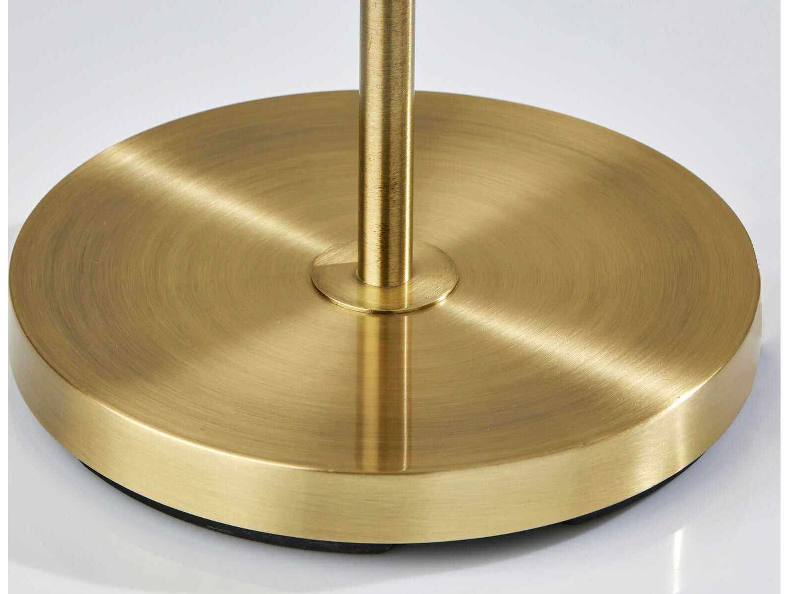 Adesso Evan Antique Brass Floor Lamp