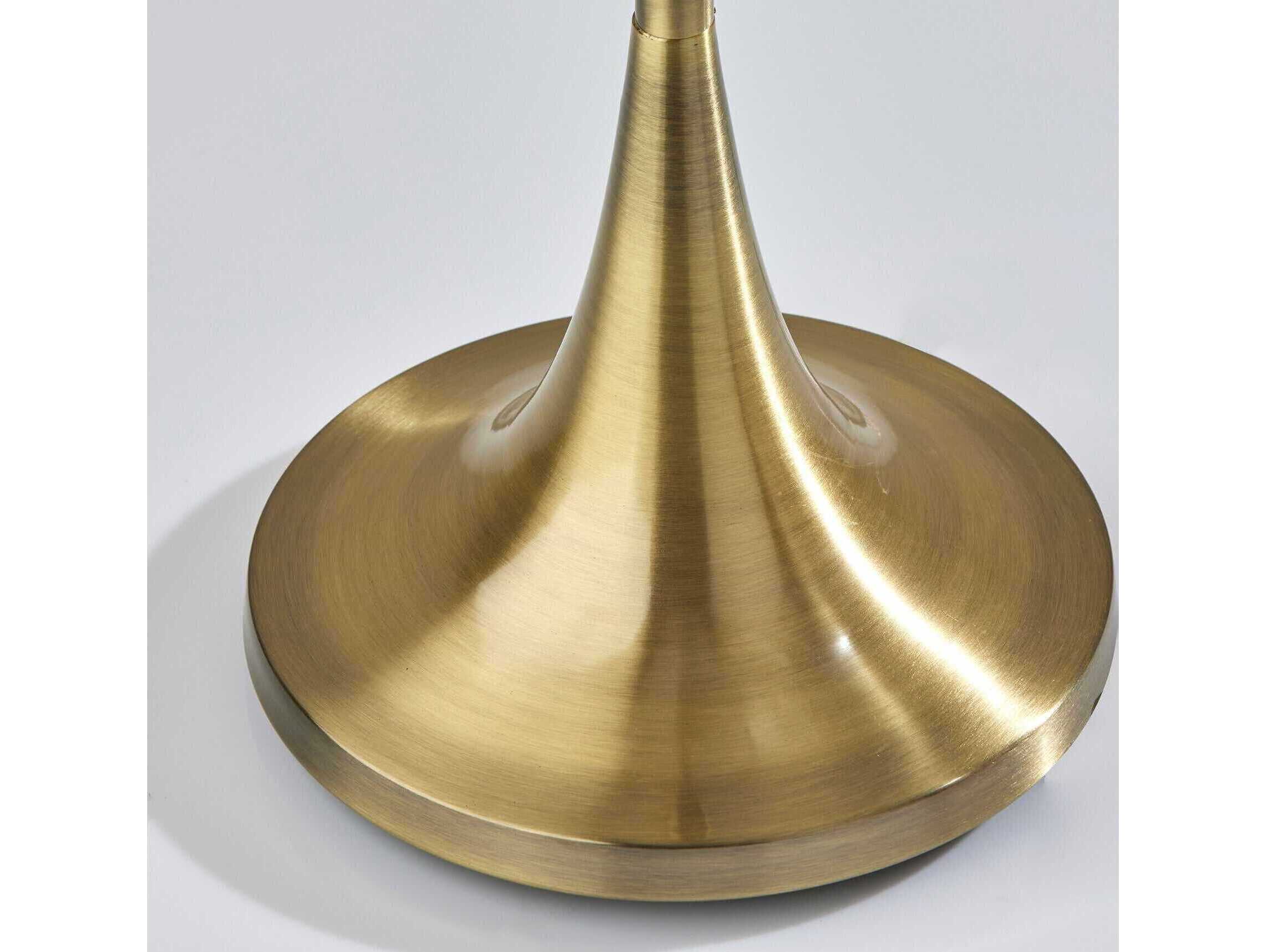 Adesso Eli Antique Brass Floor Lamp